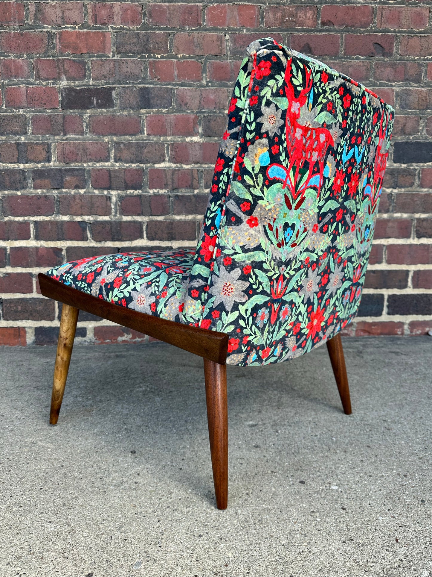 Pair of Kroehler Slipper Chairs Mind the Gap Fabric