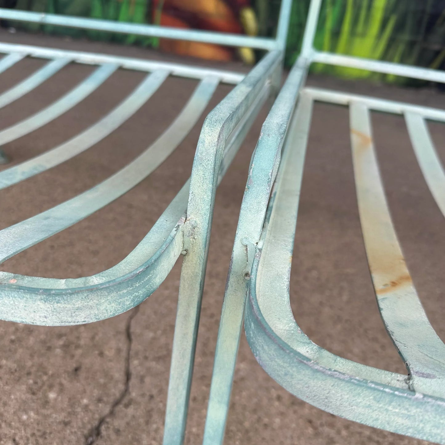 Mid 20th Century Maurizio Tempestini Iron “Ribbon” Outdoor Patio 3-Piece Sofa for John Salterini, Attributed