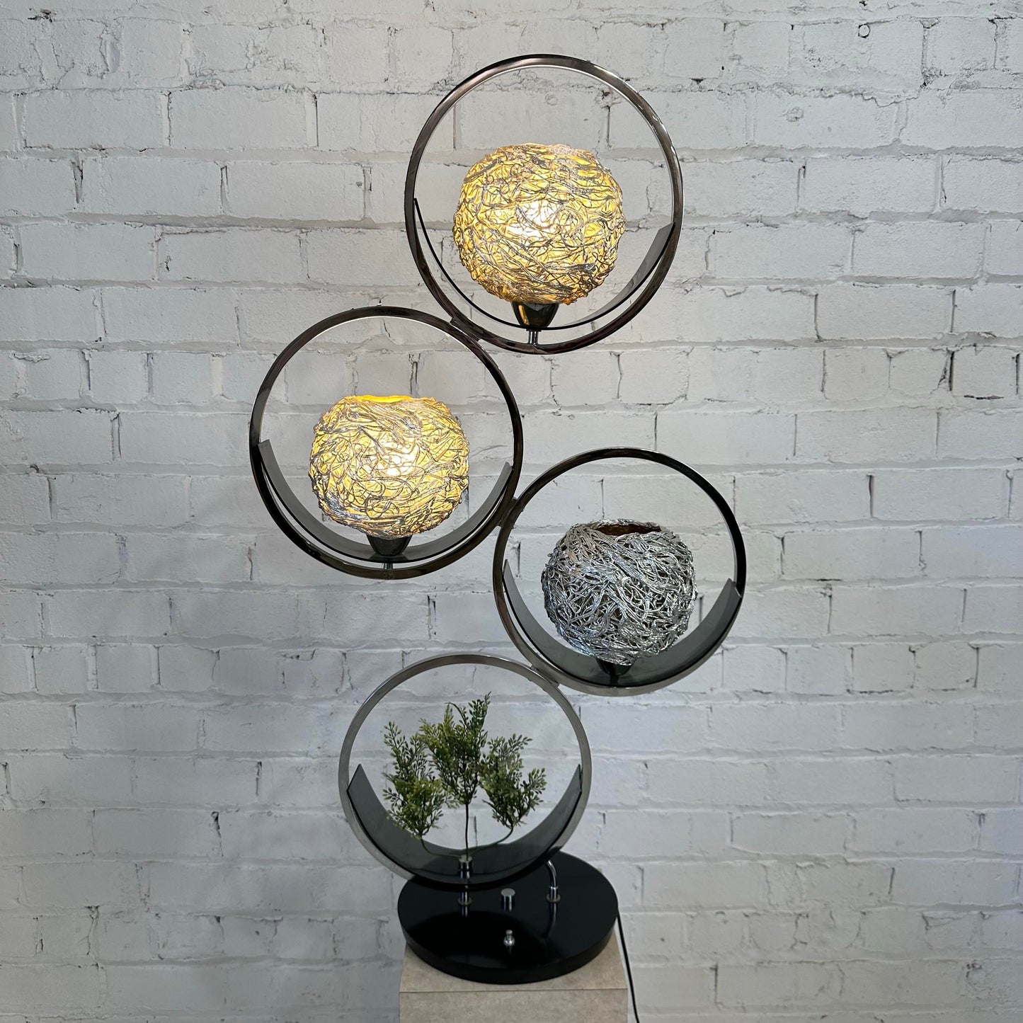 Funky Spaghetti Chrome 3 Way Table Lamp