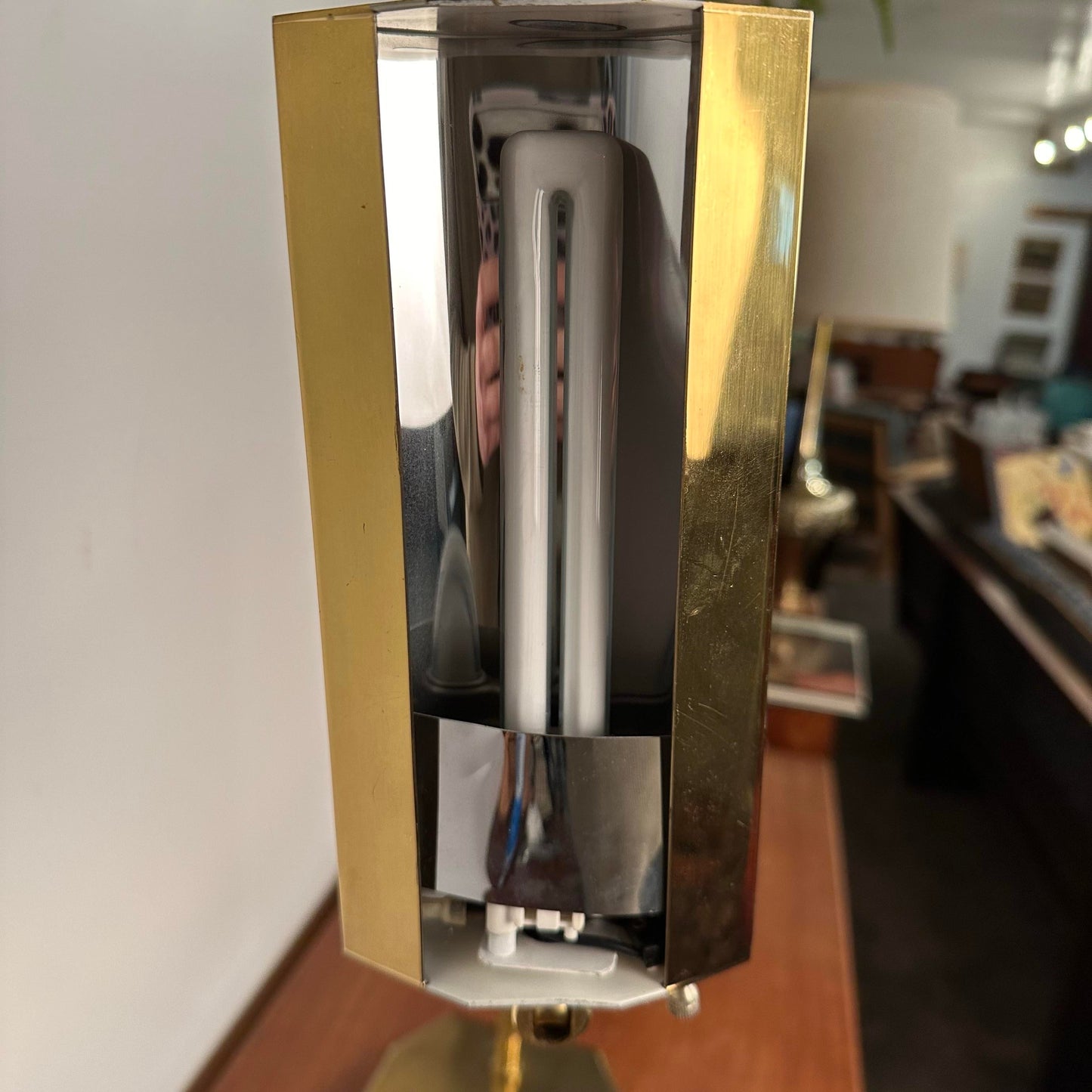 Koch and Lowy Brass Pharmacy Table Lamp