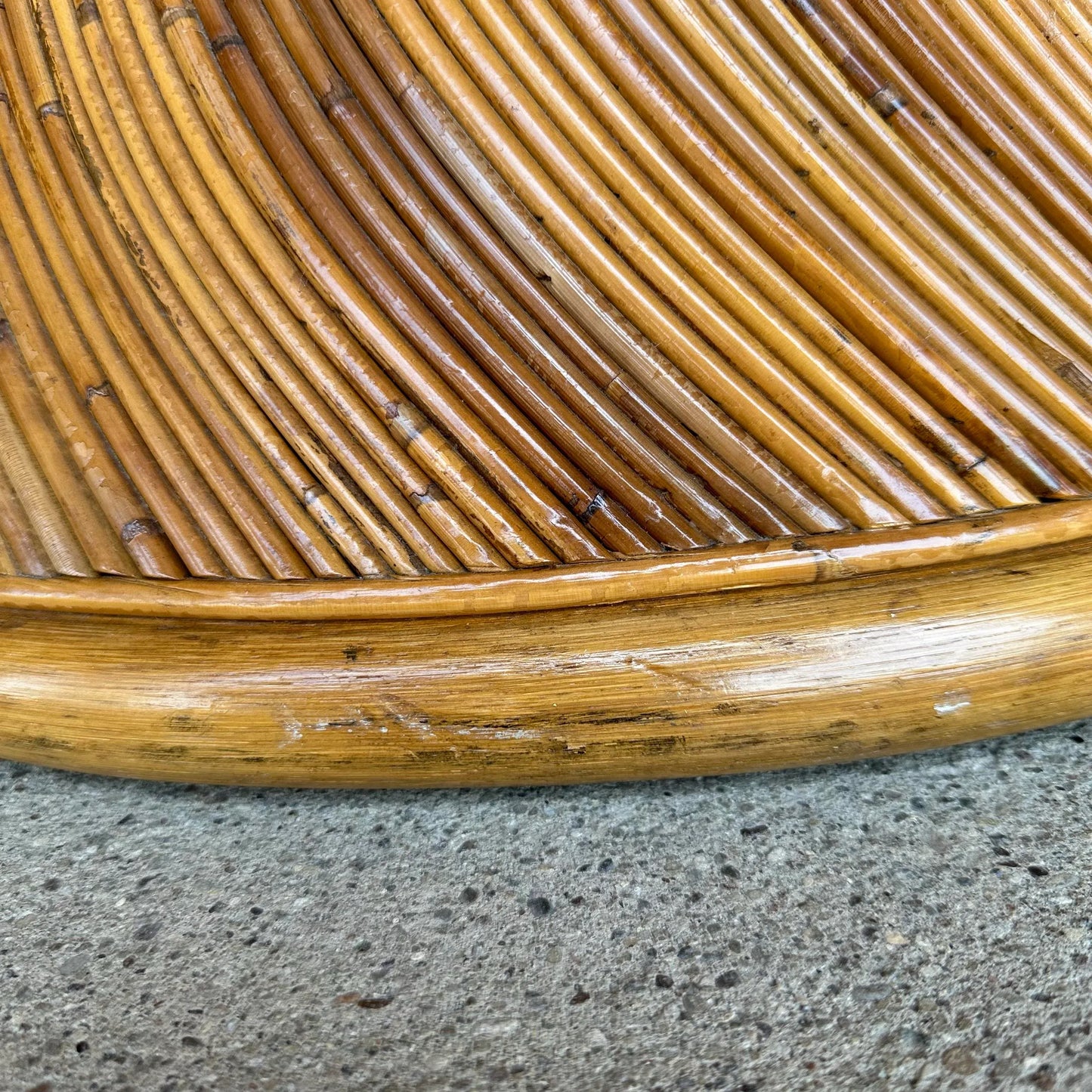 Pair of Gabriella Crespi Pencil Reed Chairs by Comfort Designs Reupholstered