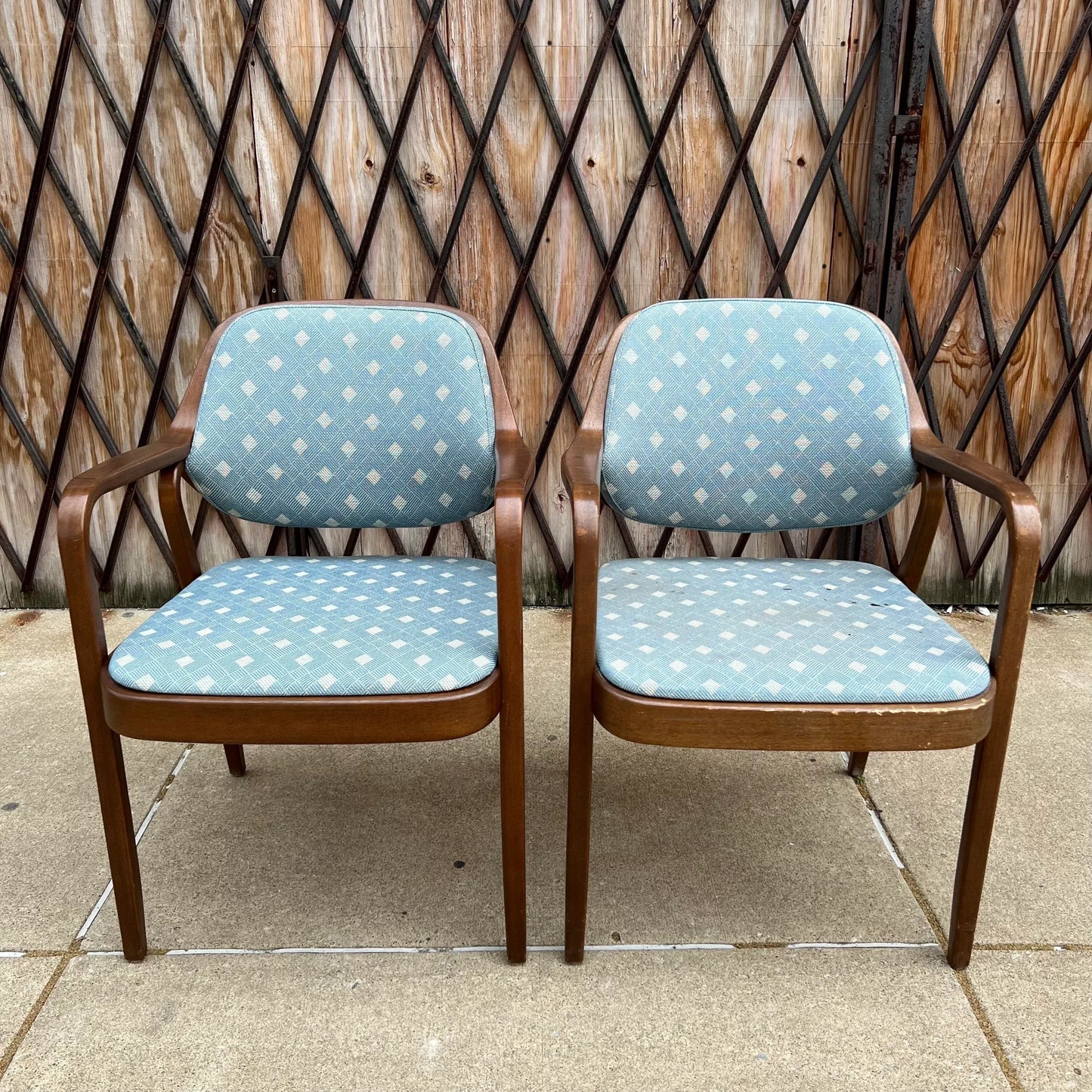 Pair of Bentwood Chairs by Don Pettit for Knoll