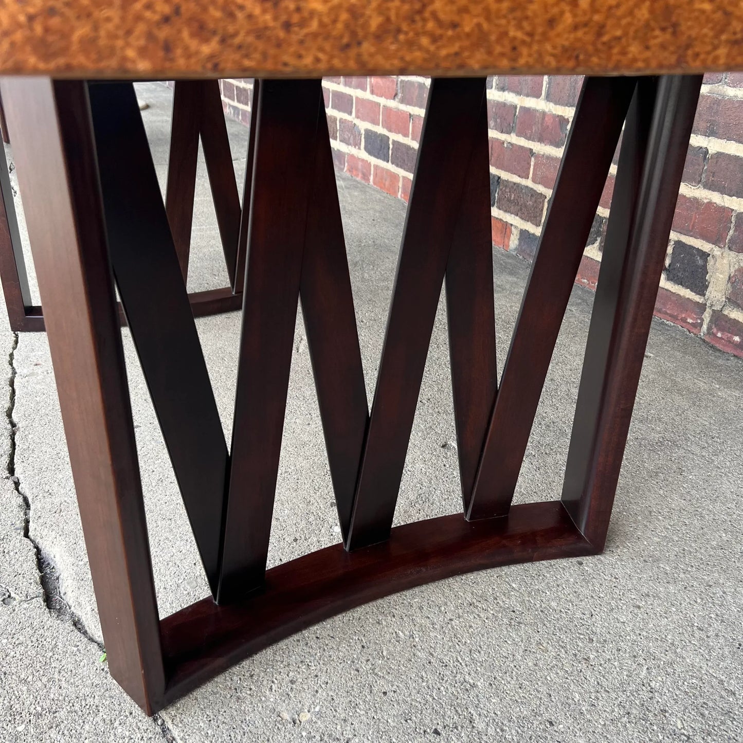 Mid 20th Century Paul Frankl Dining Set With Cork Top Table - Set of 7