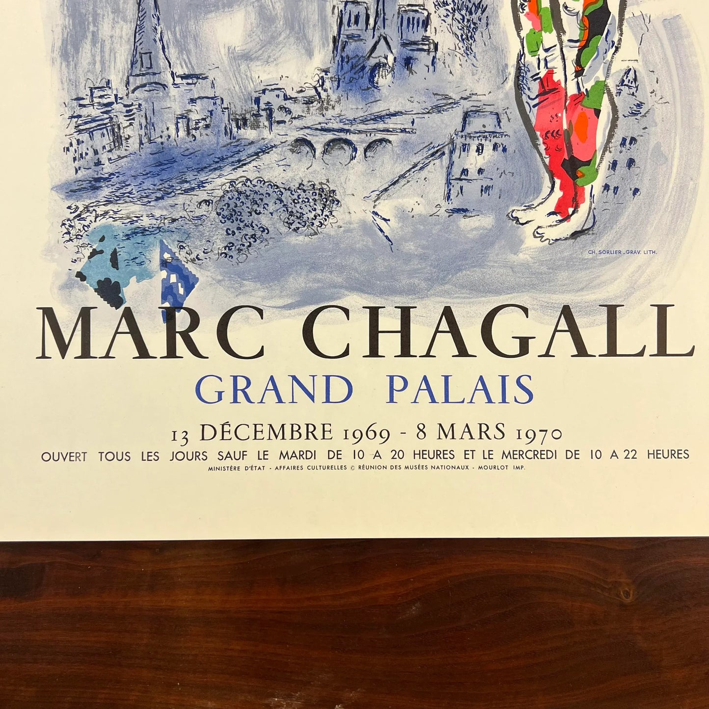 Marc Chagall “The Magician of Paris” Lithograph 1970