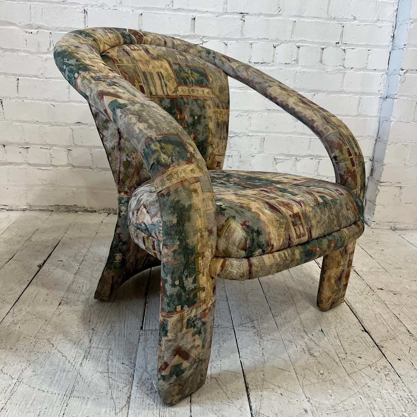 Pair of Kagan Style 3 Legged Arm Chairs 90’s