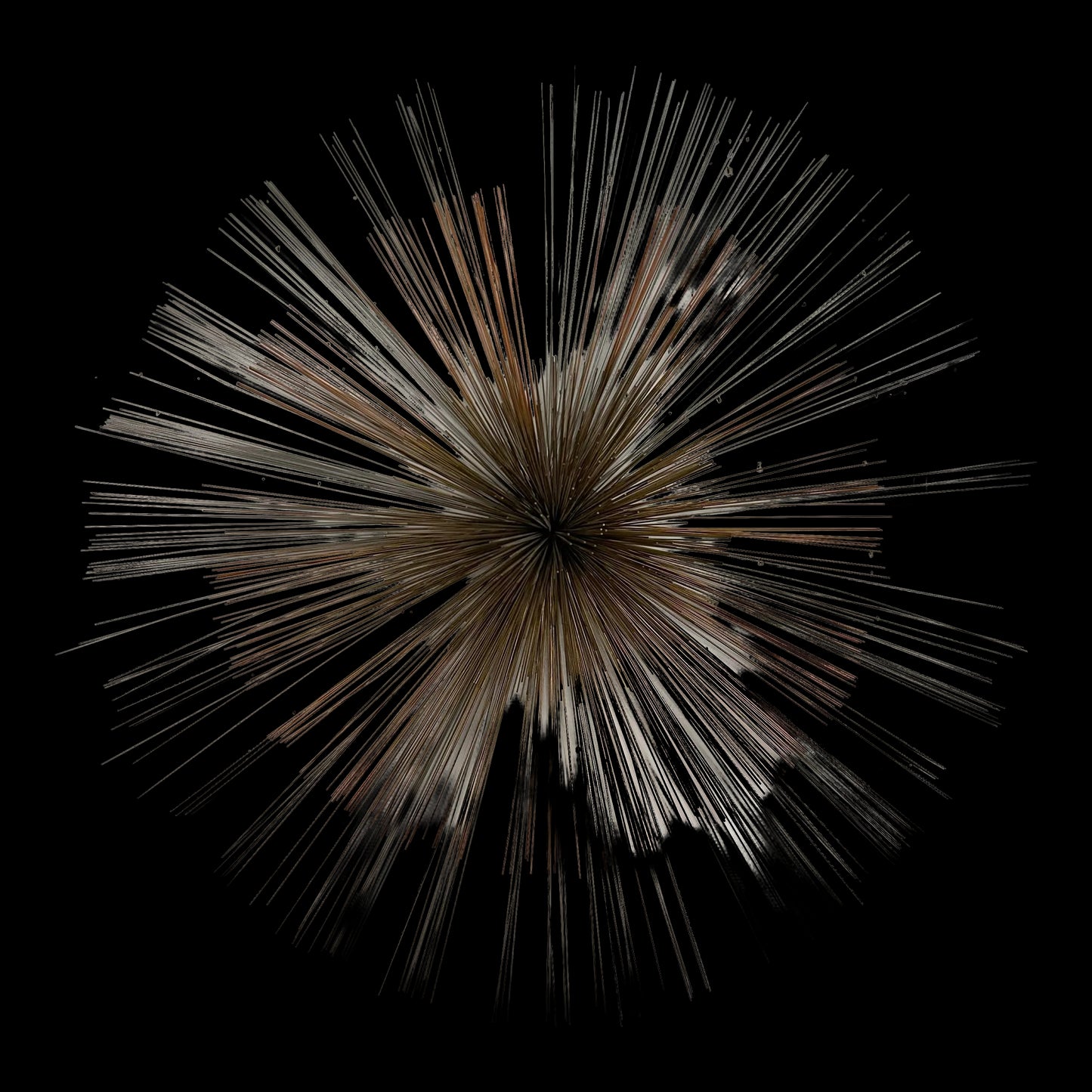 Mid Century Modern Curtis Jere Metal Starburst Wall Sculpture