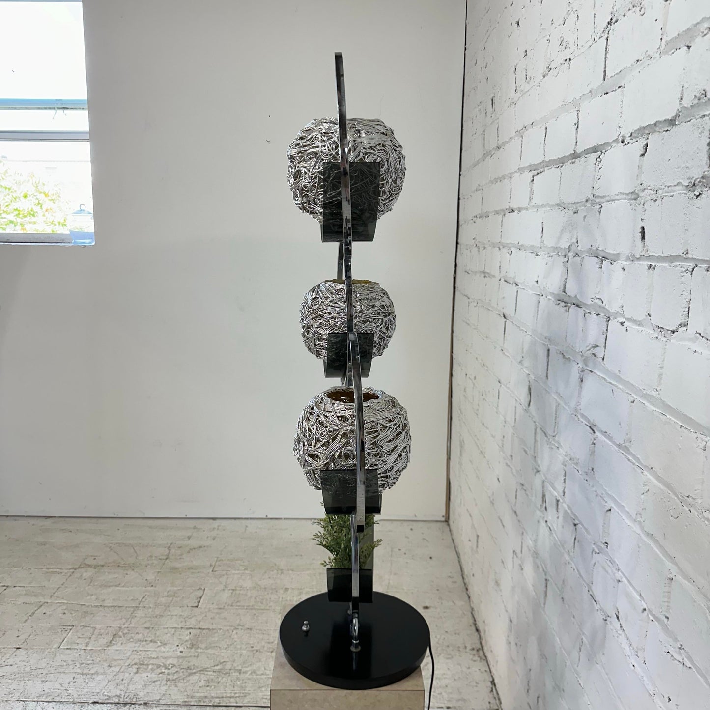 Funky Spaghetti Chrome 3 Way Table Lamp