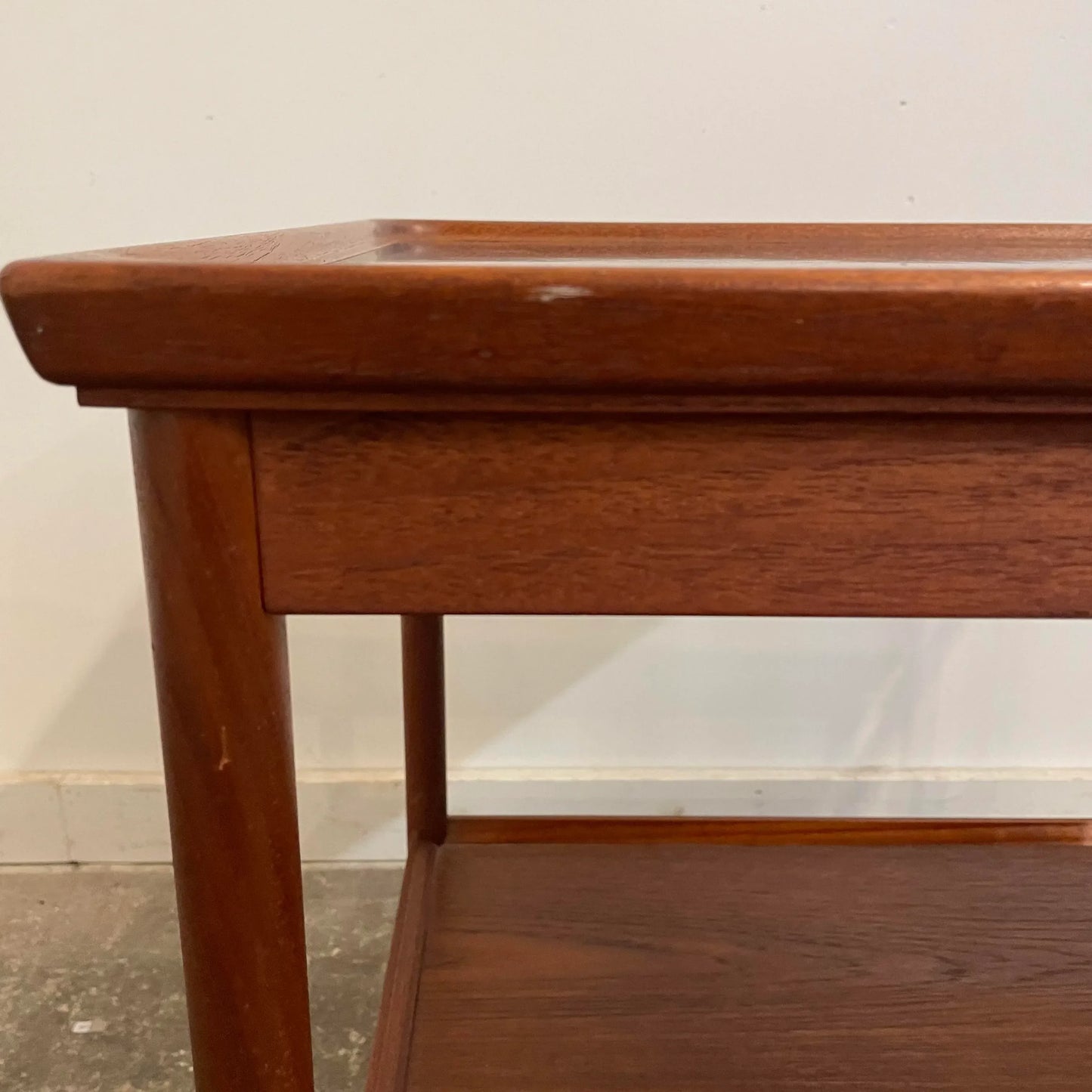 Ludwig Pontoppidan Danish Teak Bar Cart Danish Modern