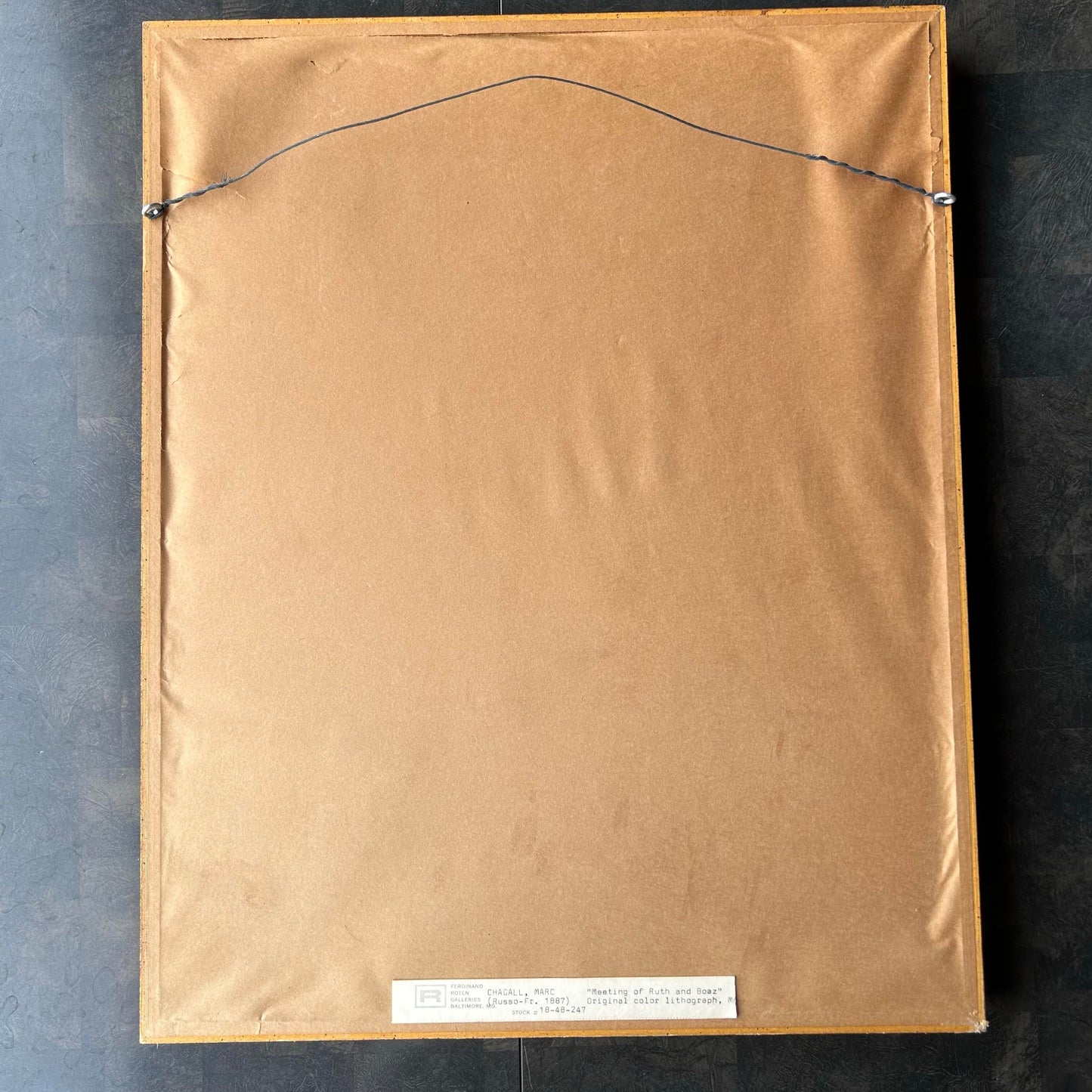 Marc Chagall "Meeting of Ruth and Boaz" Oringal Lithography