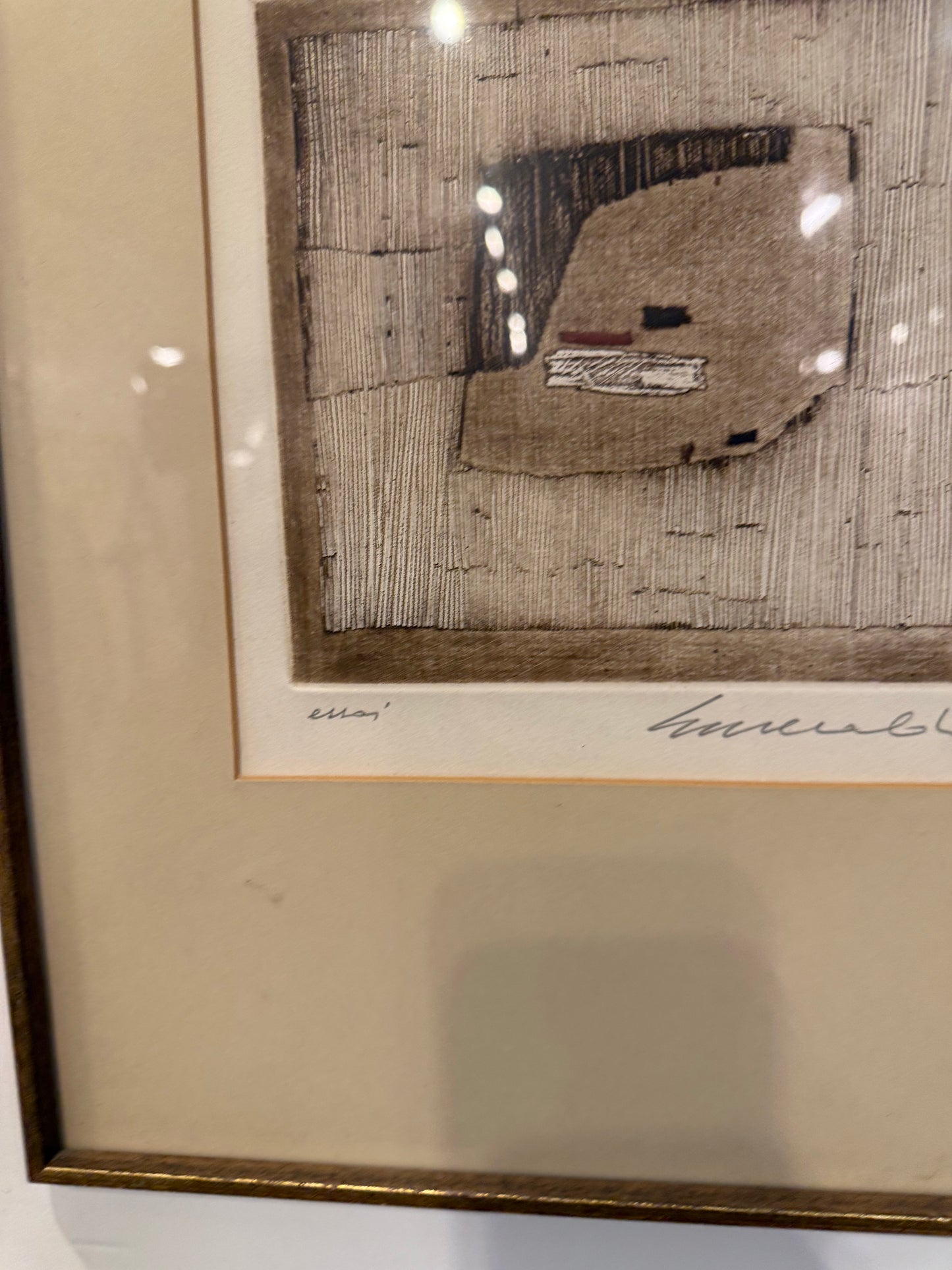 Abstract Print Signed