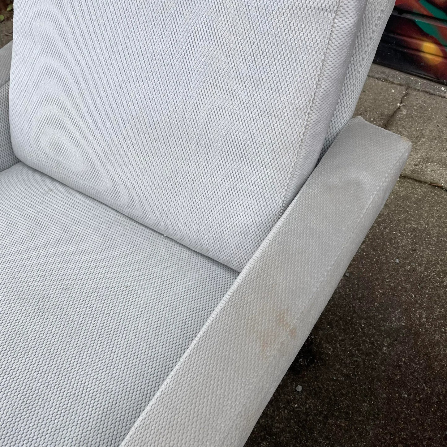 Pair of 1980’s Chrome Base Lounge Chairs Cantilevered