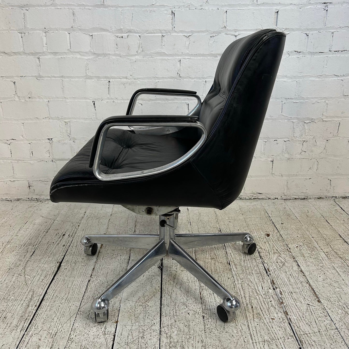 Jean Gillon Mid-Century Modern Office Chair Brazillian Leather