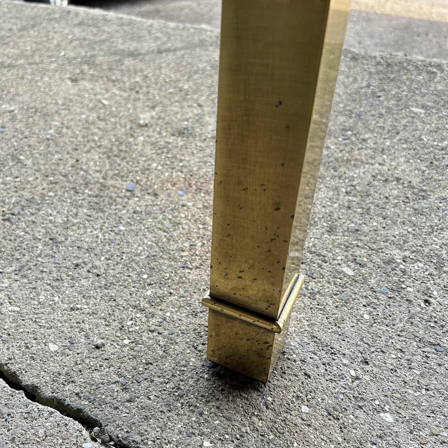 Mastercraft Brass and Glass Greek Key Coffee Table 2 of 2