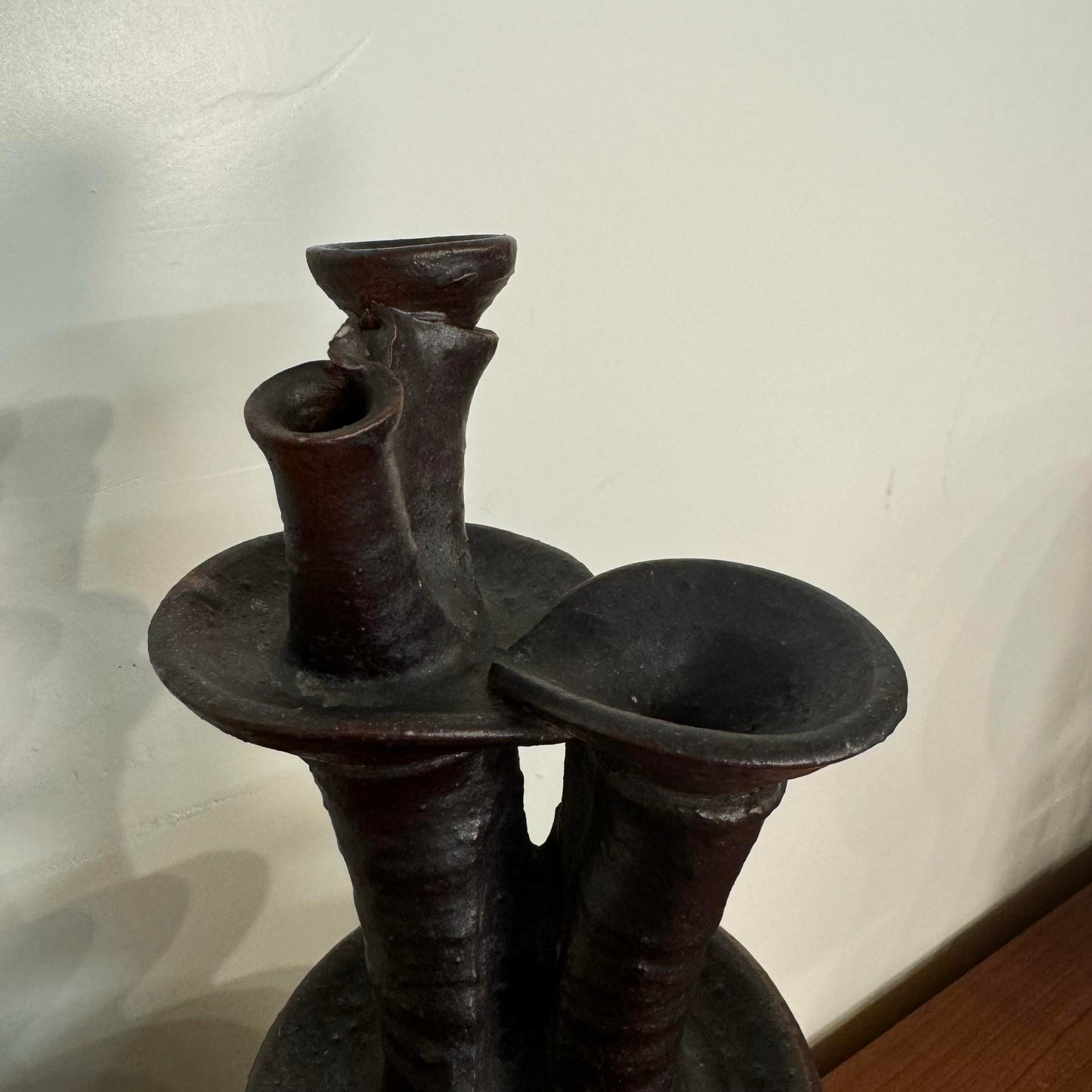 Large Studio Ceramic Vessel Midcentury Floor Vase Art