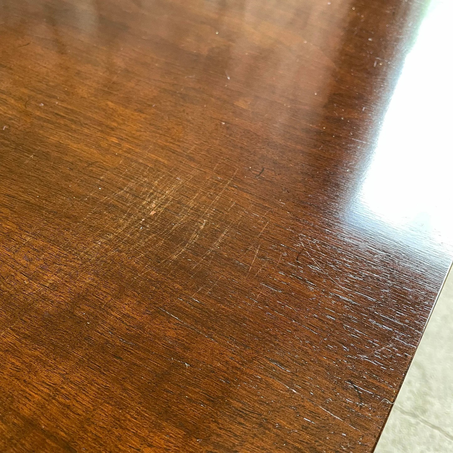 Johnson Furniture Mid-Century Modern Chest of Drawers with Marble Table