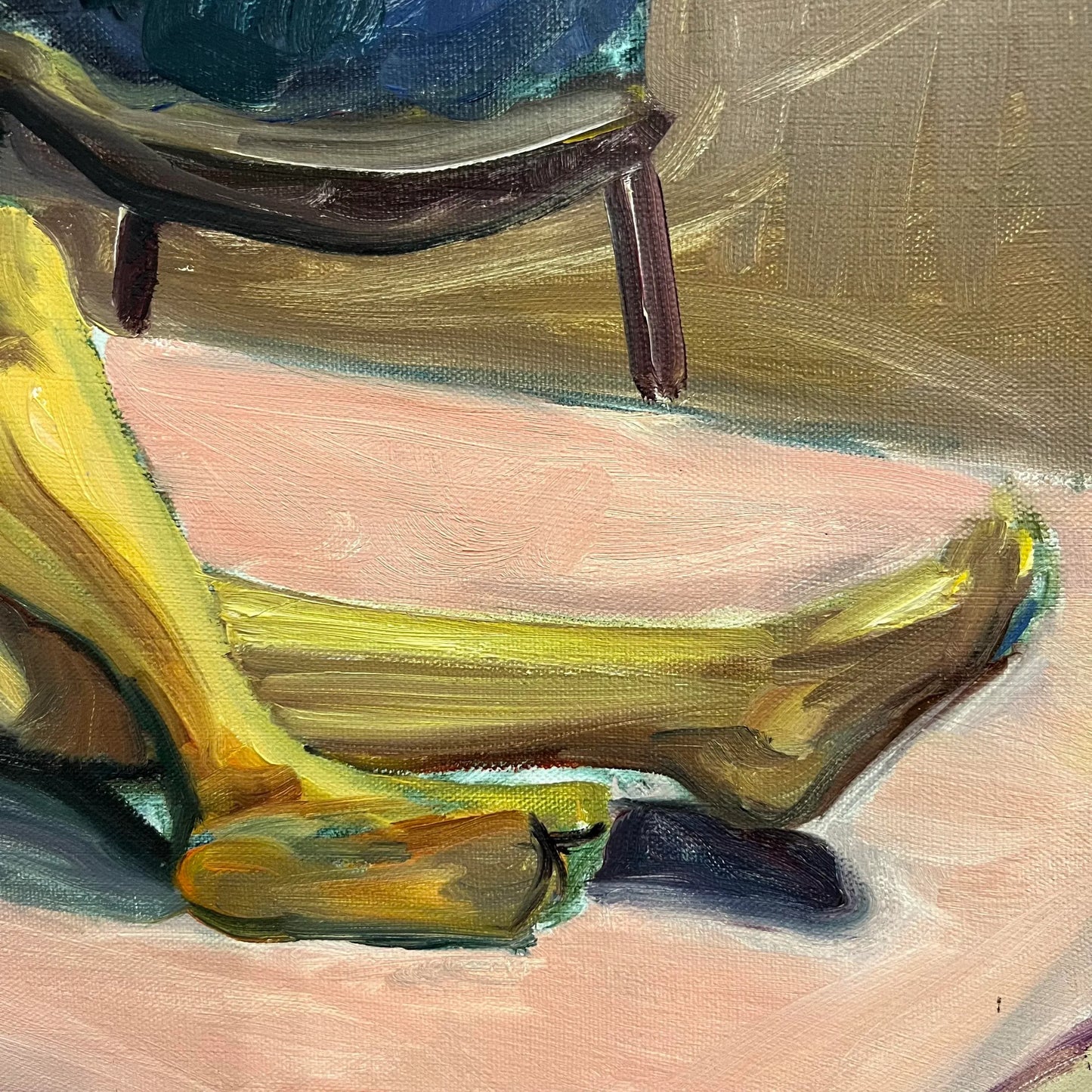 Mid Century Nude Portrait Painting