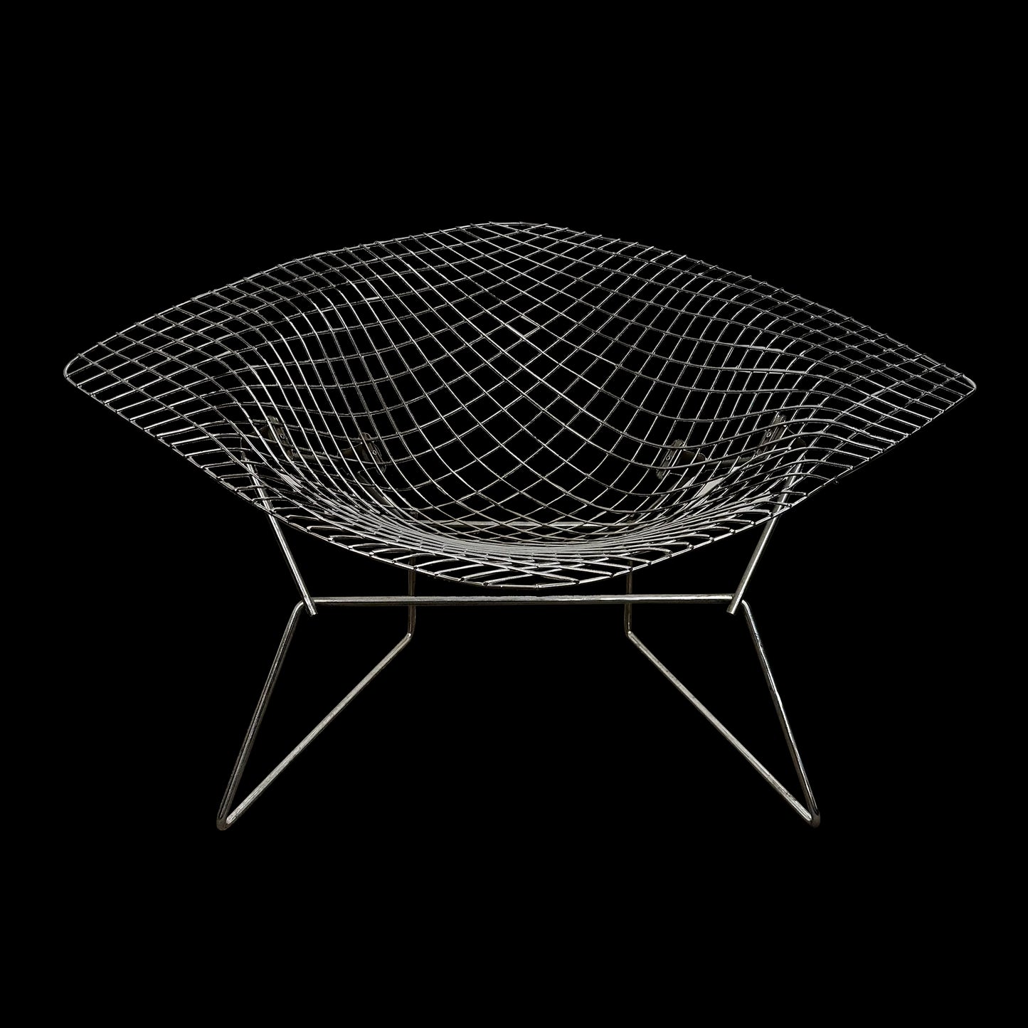 Mid Century Modern Large Wide Diamond Bertoia Chair