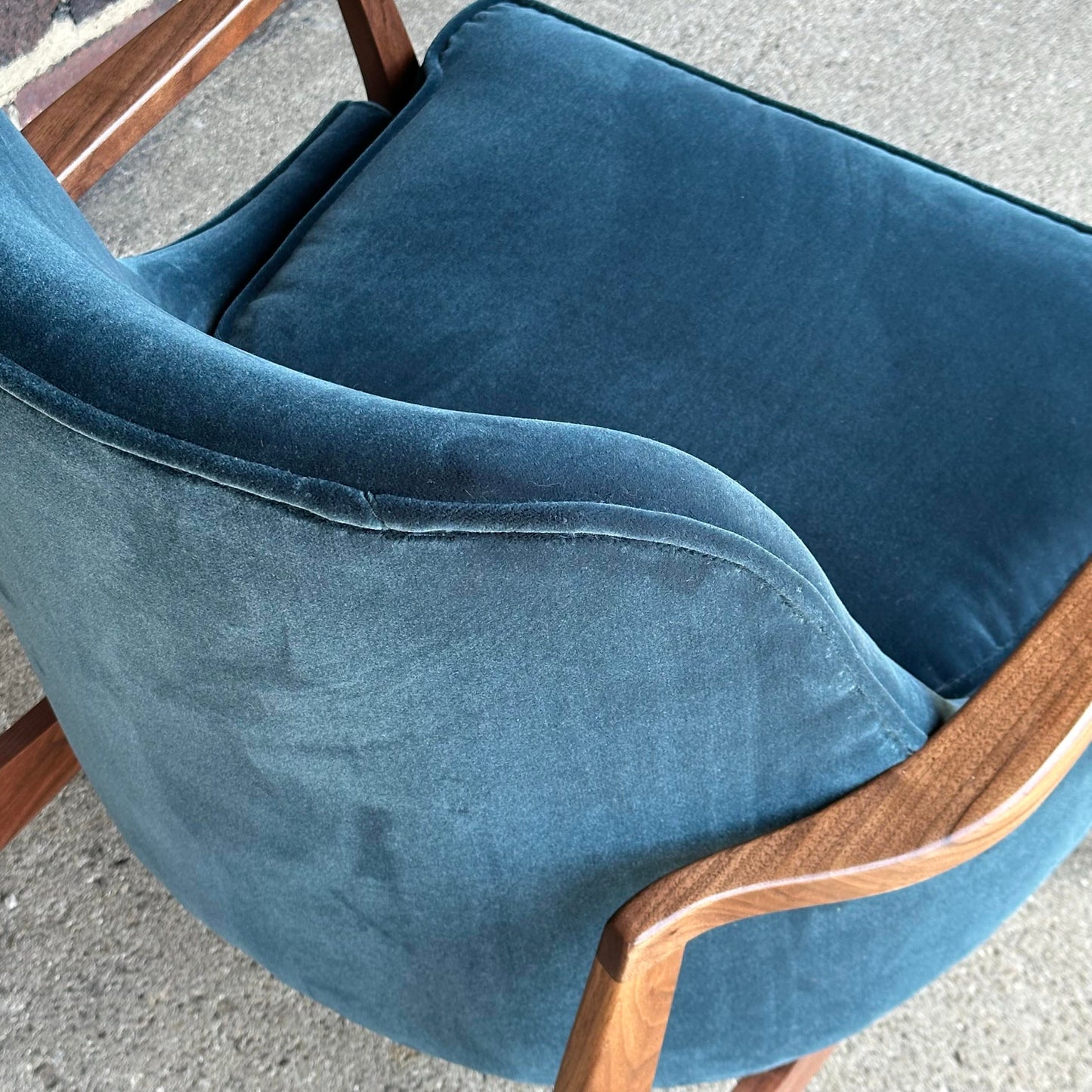 Mid Century Modern Custom Seal Style Lounge Chair