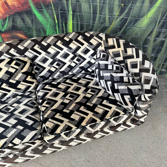 Mid-Century Modern Chrome Sofa by Flair in the Style of Milo Baughman