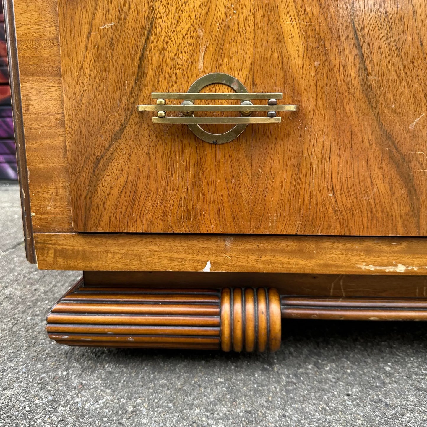 Art Deco Rosewood Waterfall Edge Chest of Drawers