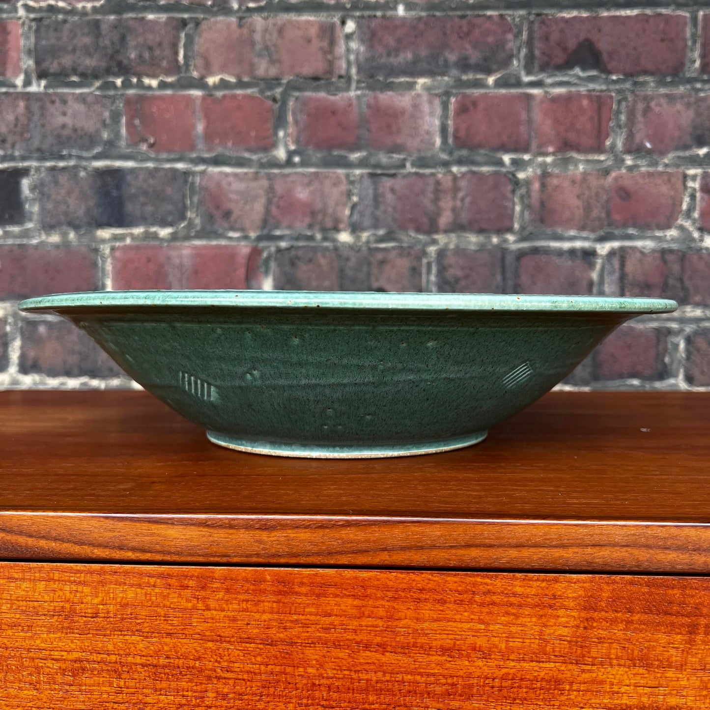 John Bauman Stoneware Ceramic Serving Bowl