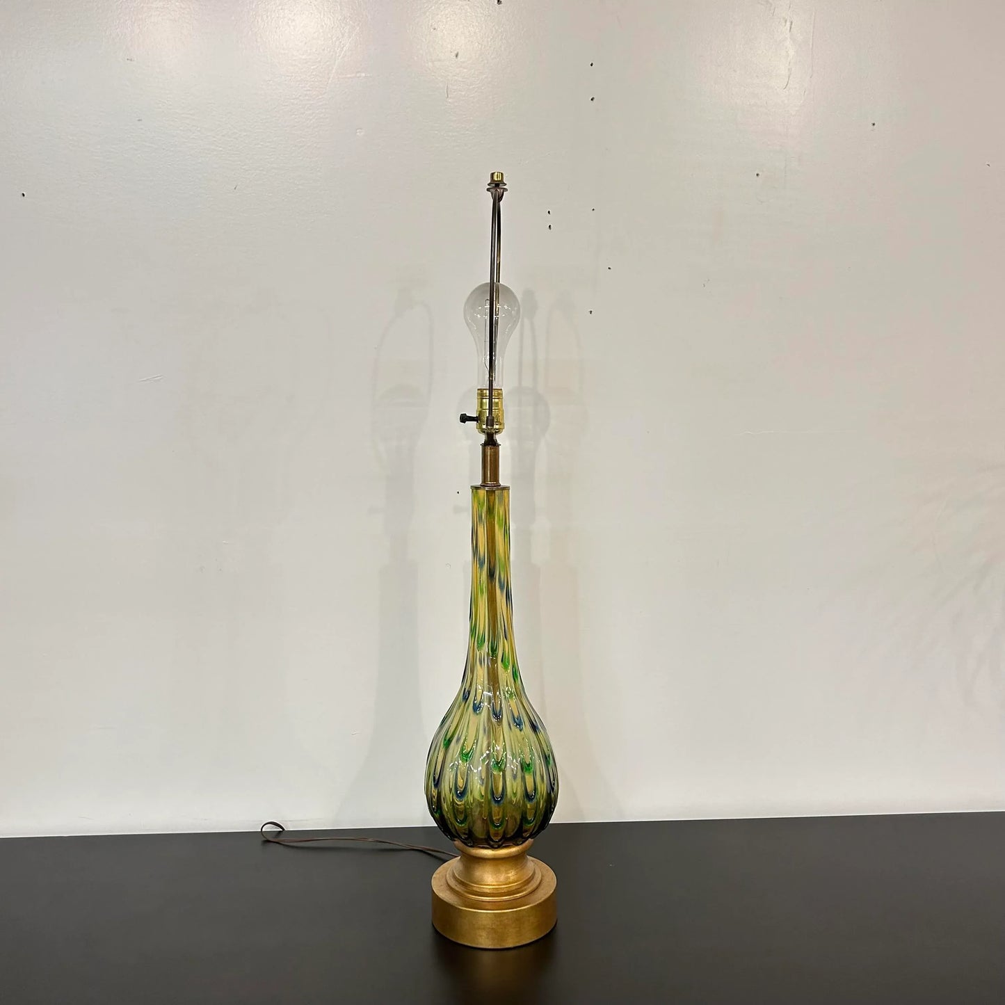 Mid Century Murano Glass Table Lamp