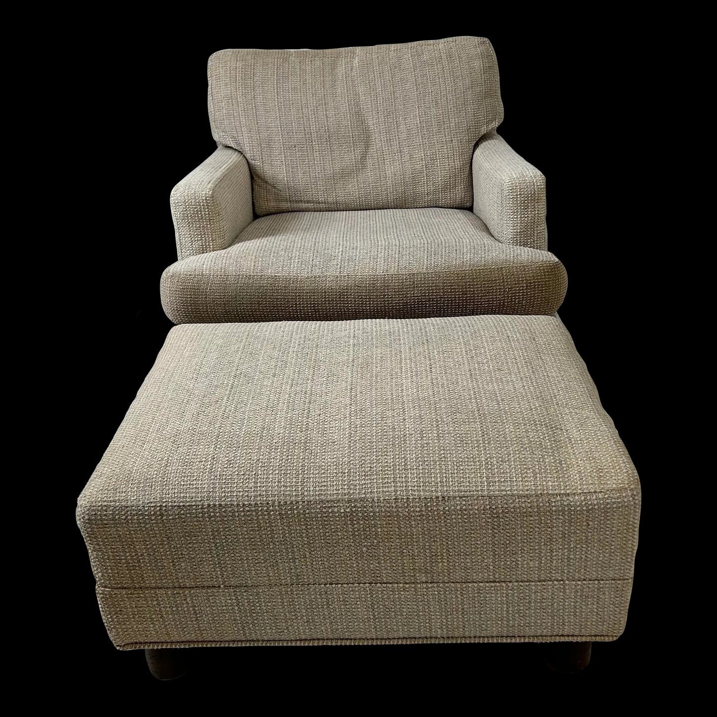 Mid Century Modern Lounge Chair With Ottoman Selig Needs Recovered