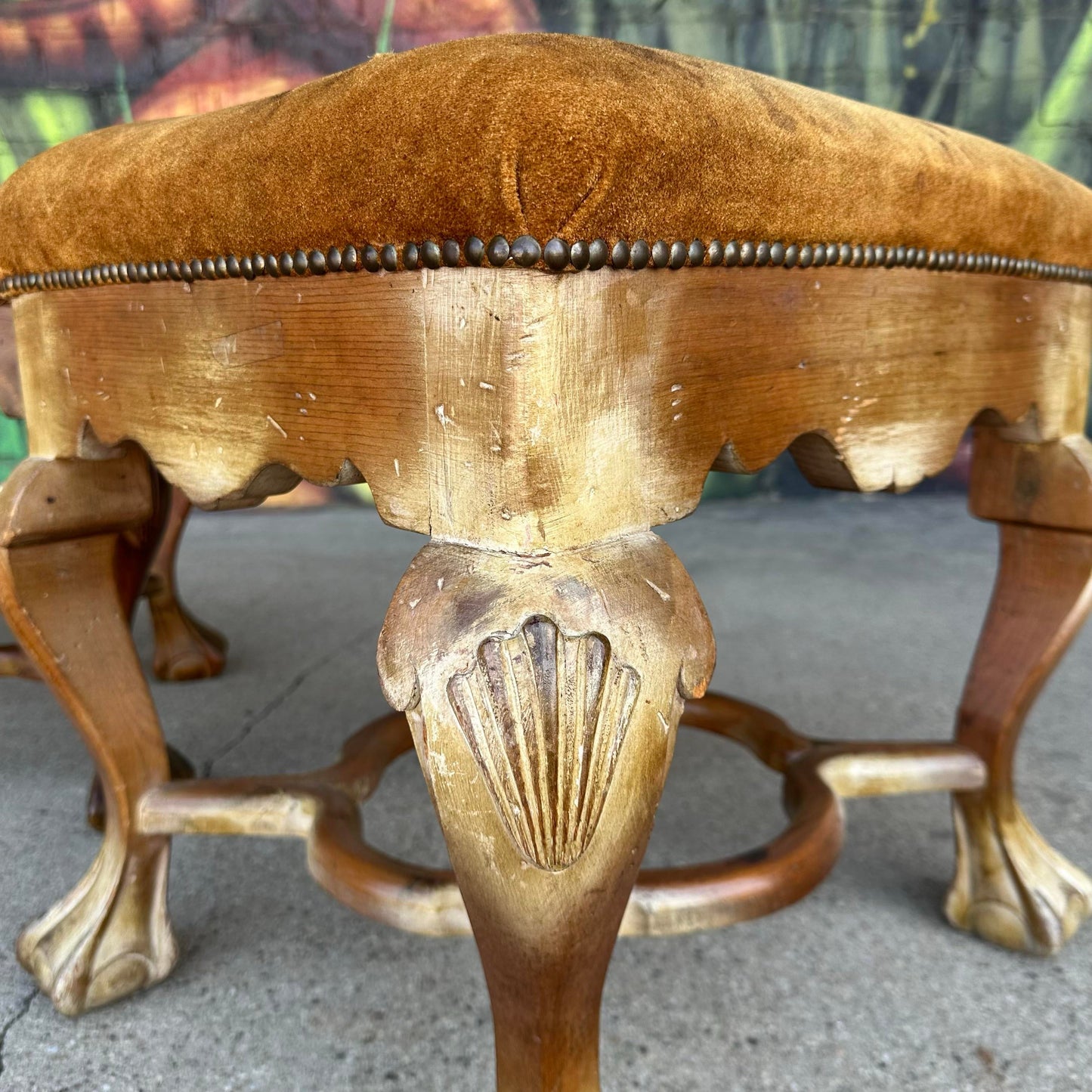 Pair of Saffried Spanish Ottomans