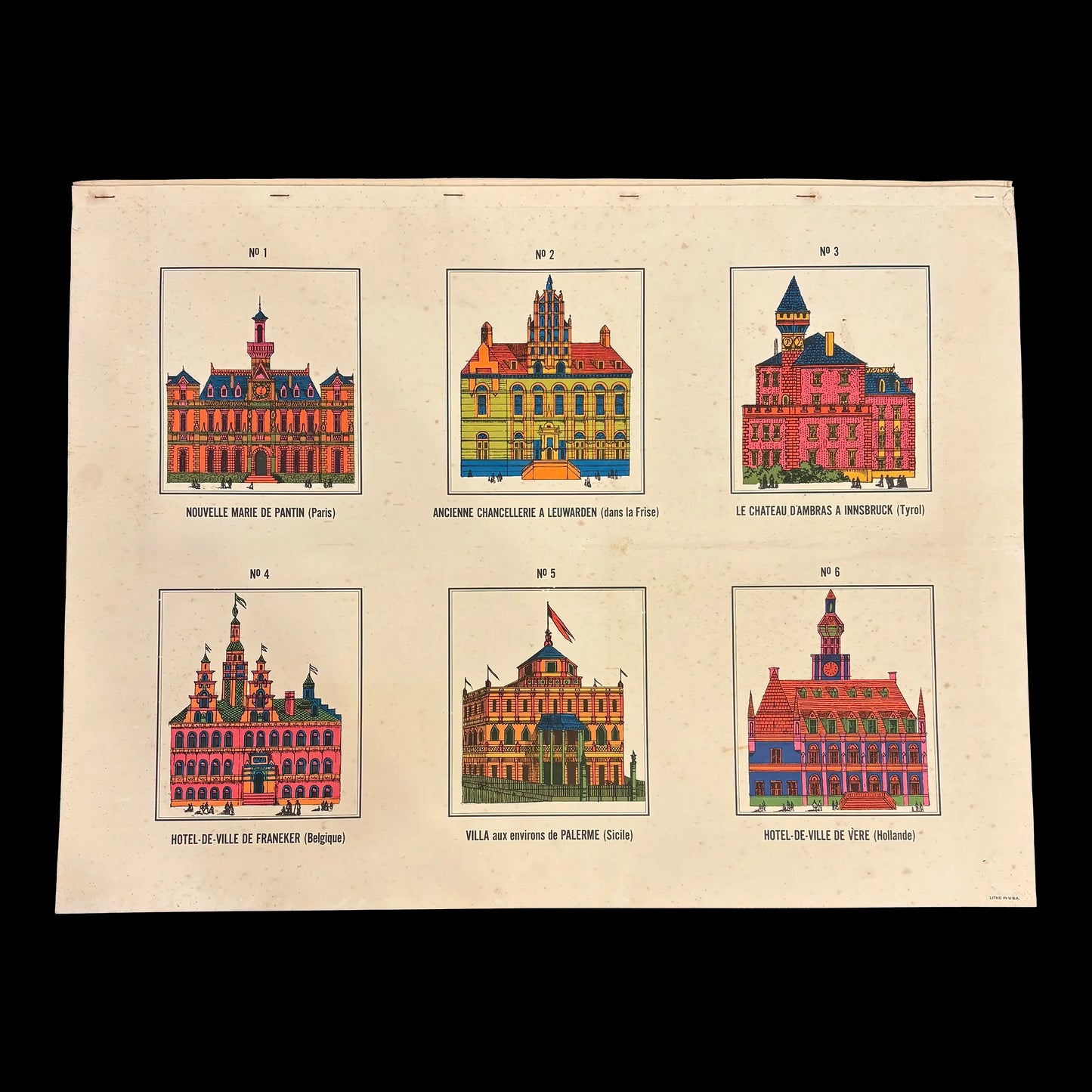 Complete Set of Calendrier Imagerie Pellerin Épinal Constructions