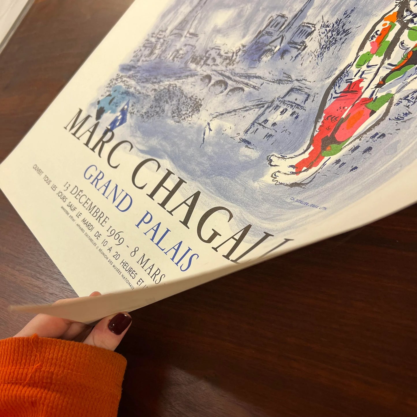 Marc Chagall “The Magician of Paris” Lithograph 1970