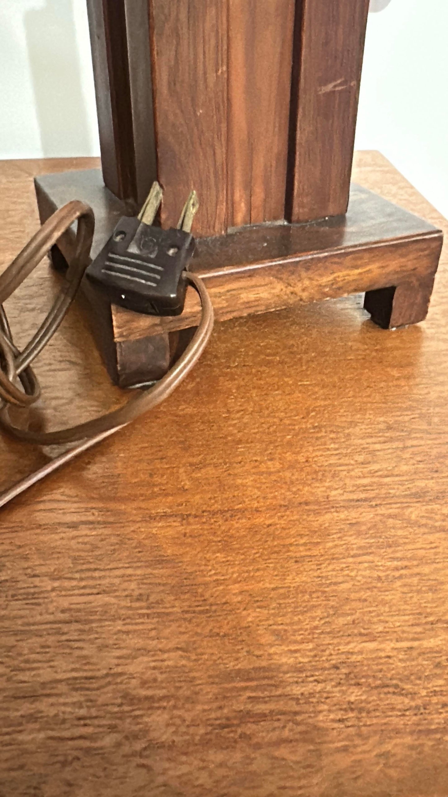 Paul Frankl Skyscraper Table Lamp Signed J Johnson 1939 Wood