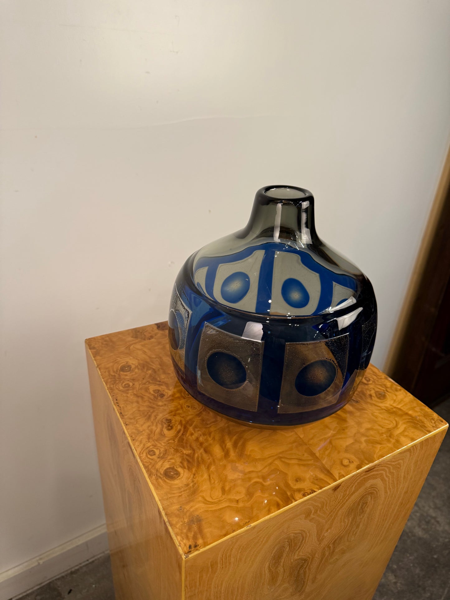 Sven Palmqvist, Ravenna Vase 2327 Signed Orrefors Sweden, C. 1950