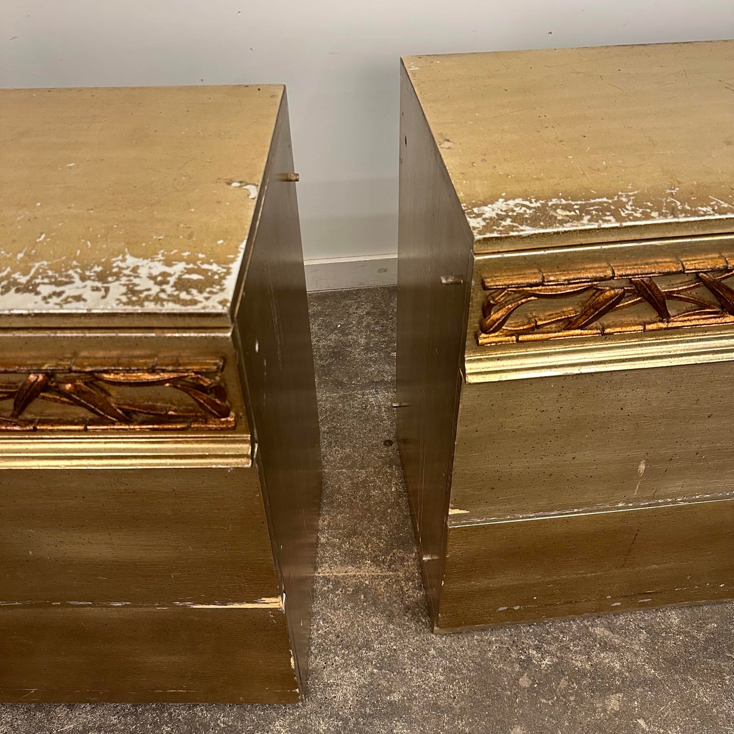 James Mont 2 Piece Bamboo Dresser