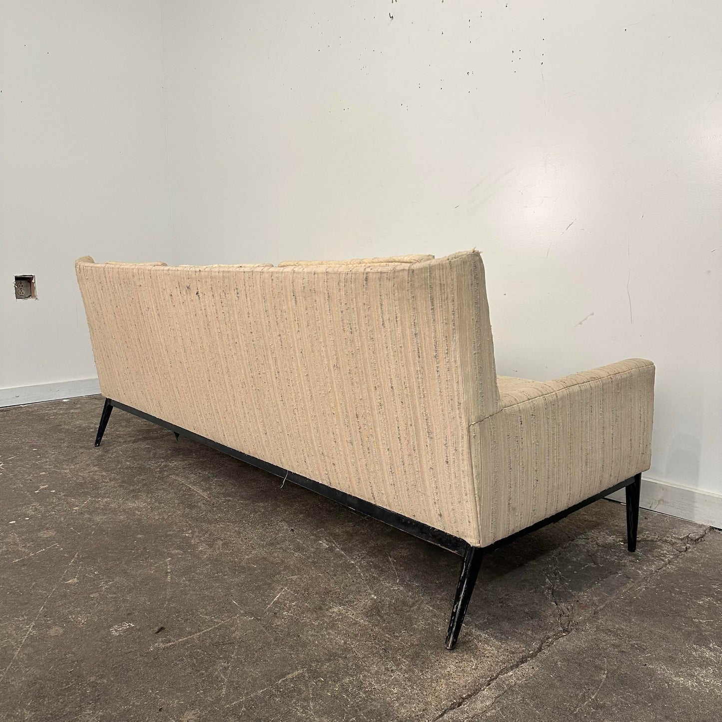 Paul McCobb 1950s Mid-Century Modern Wingback Sofa