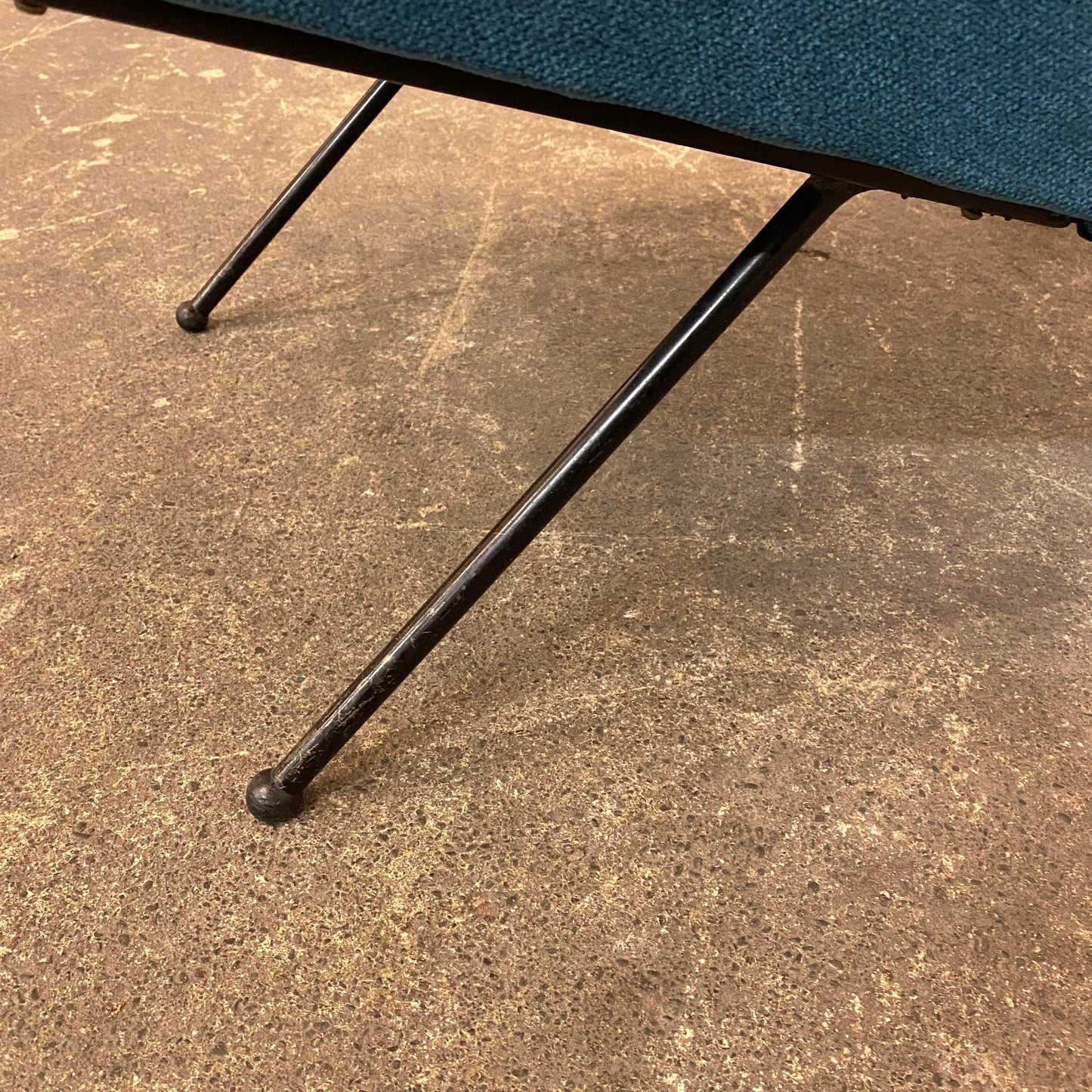 1960s Mid-Century Modern Iron Slipper Chair by Adrian Pearsall