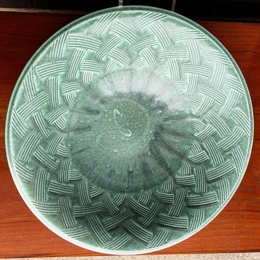 John Bauman Stoneware Ceramic Serving Bowl