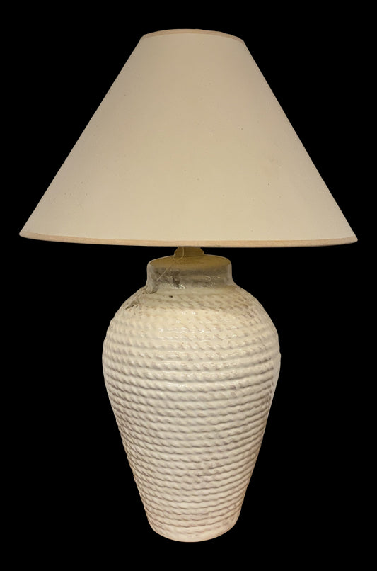1980s Faux Rope Table Lamp