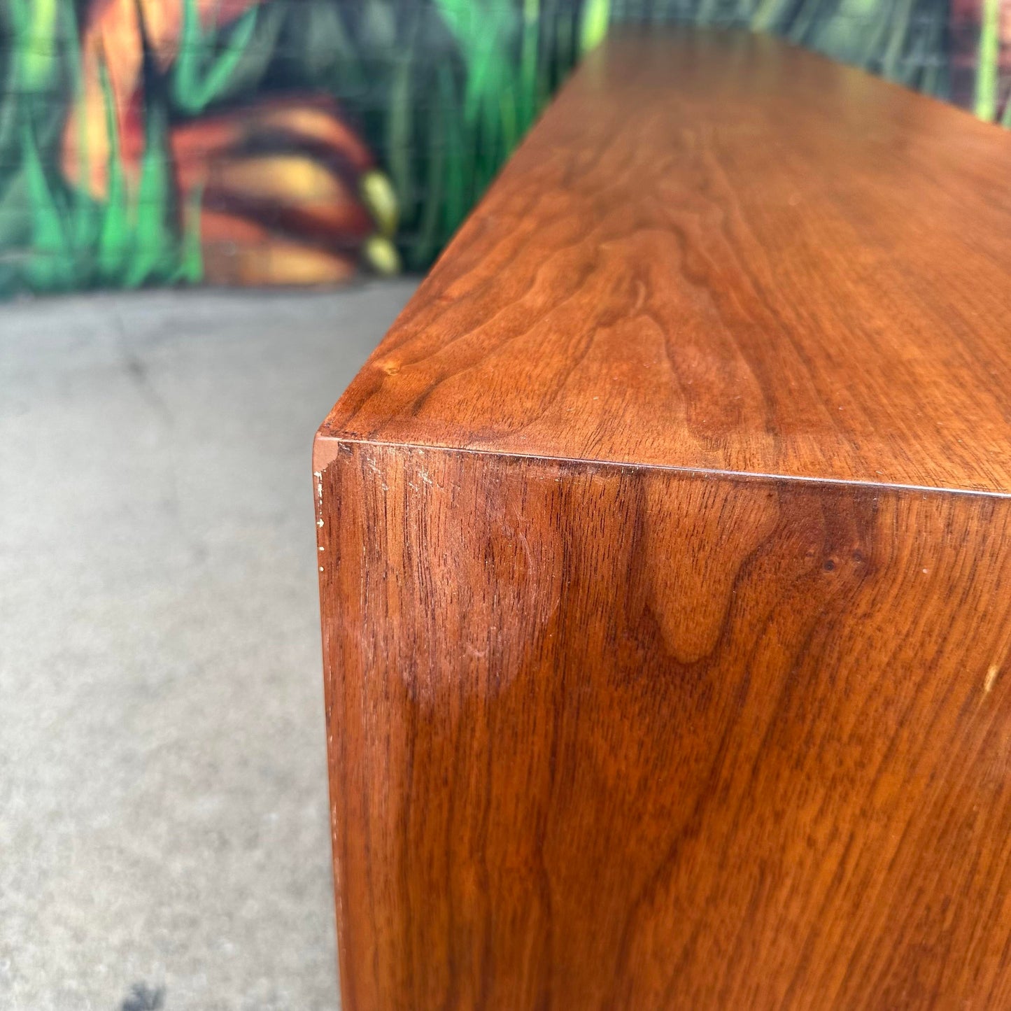 Jens Risom Floating Walnut Credenza Mid-Century Modern