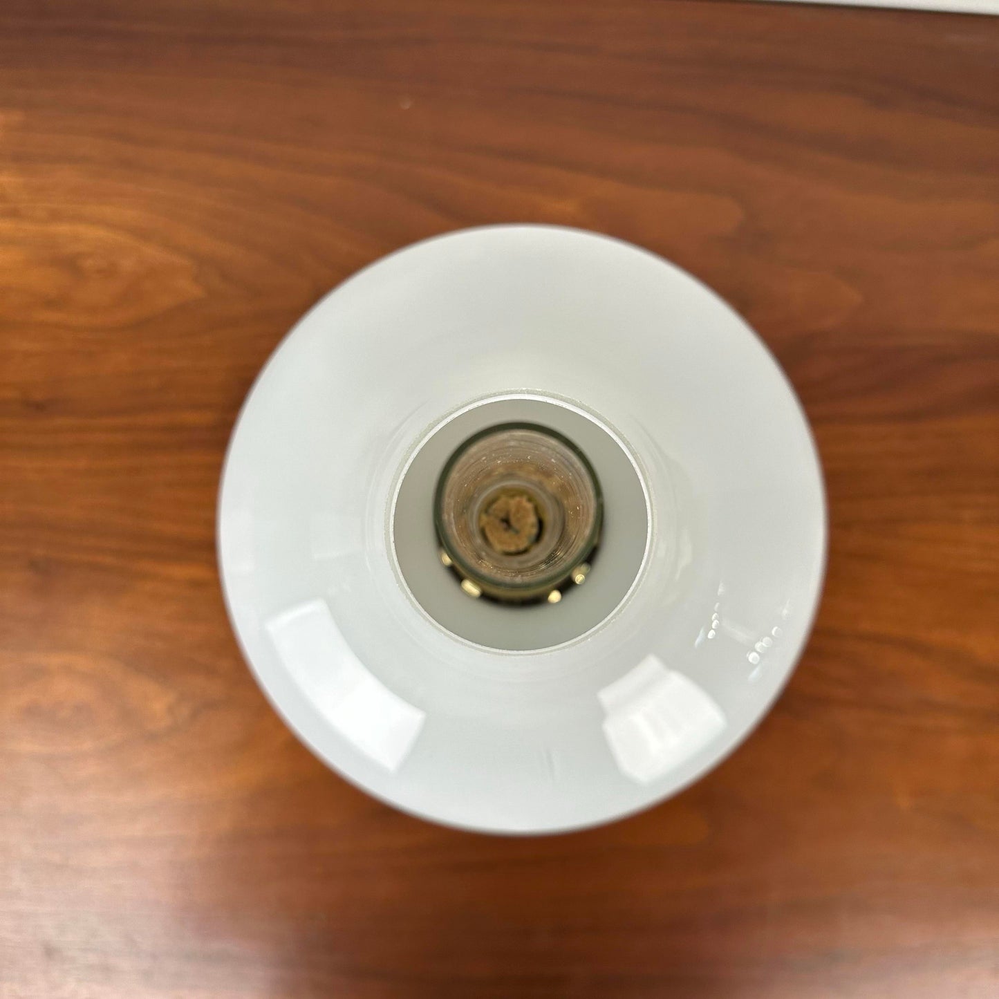 Drastic New Danish Louis Poulsen & Co. Petronella Oil Lamp by Henning Koppel Glass and Brass