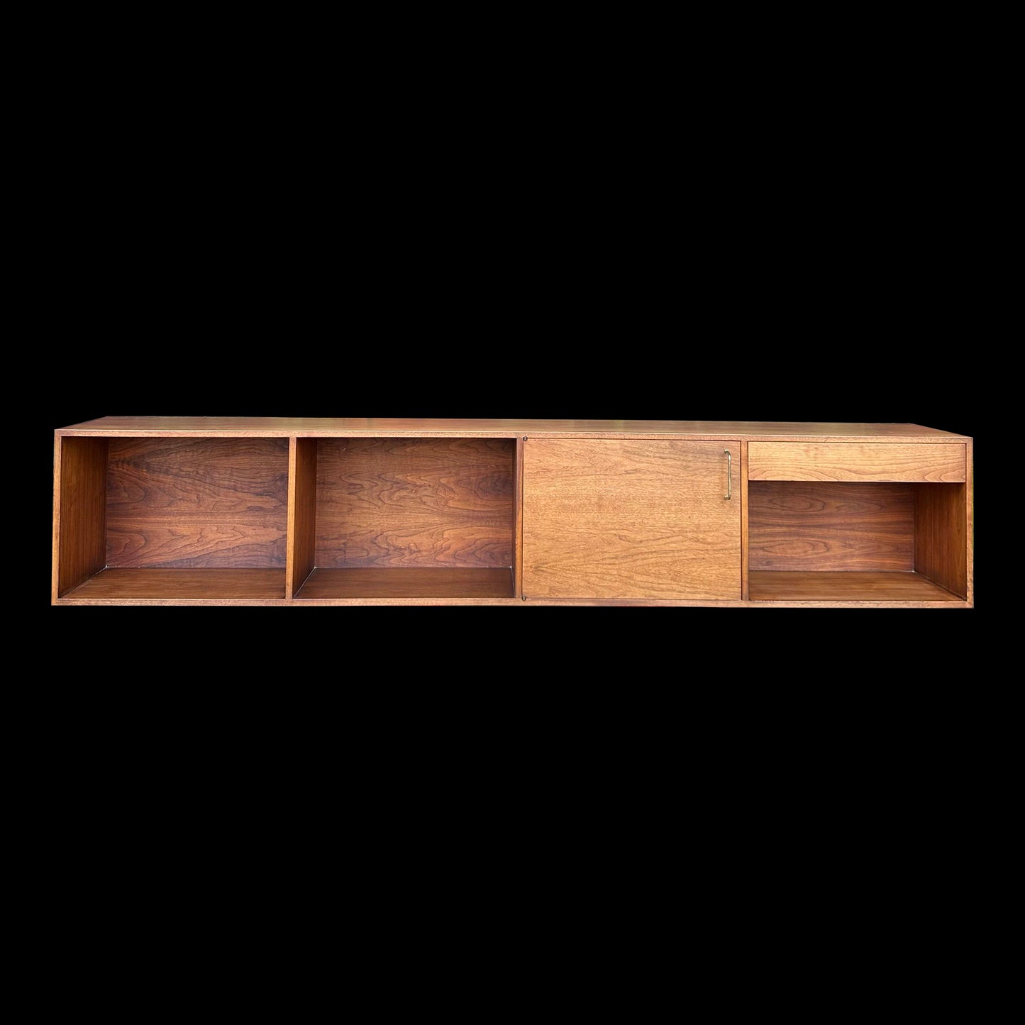 Jens Risom Floating Walnut Credenza Mid-Century Modern