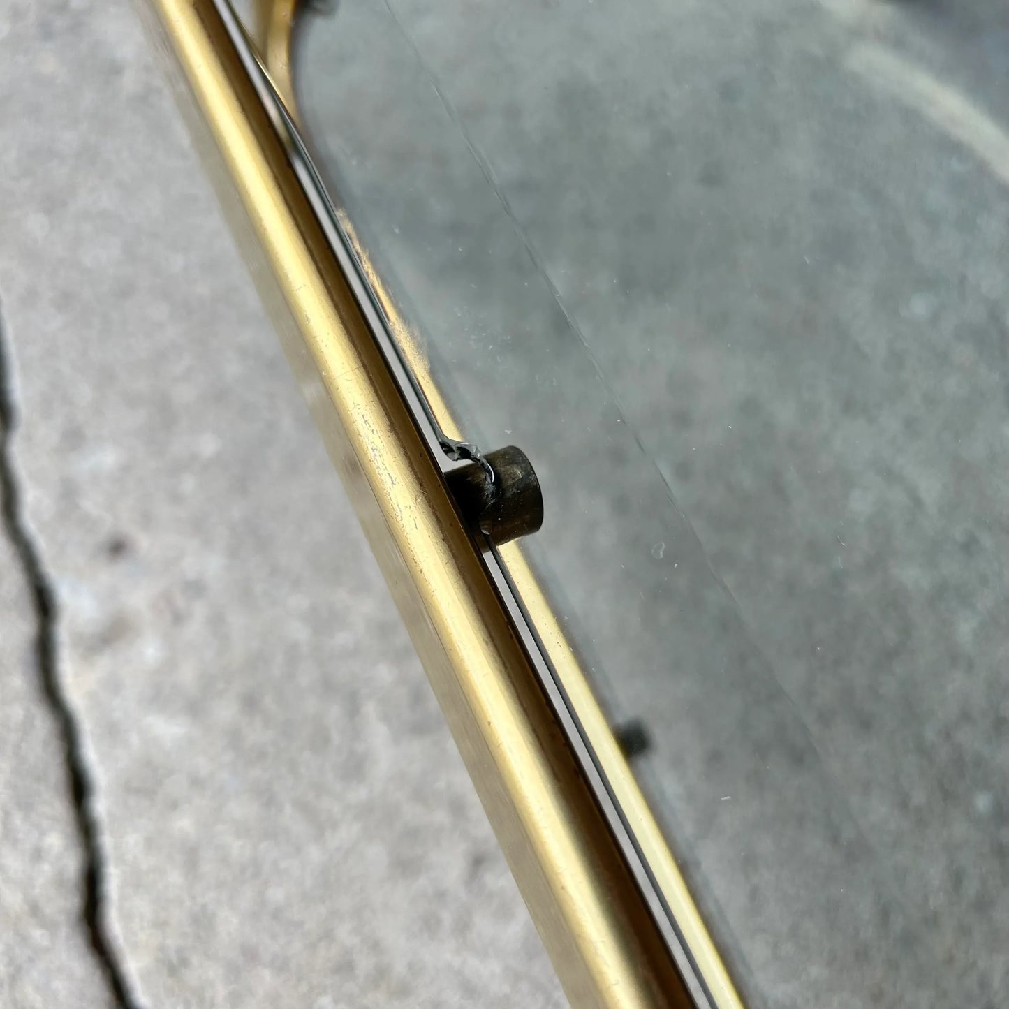 Maison Jansen Brass and Glass Coffee Table