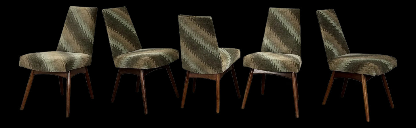 Set of 6 Reupholstered Adrian Pearsall Dining Chairs