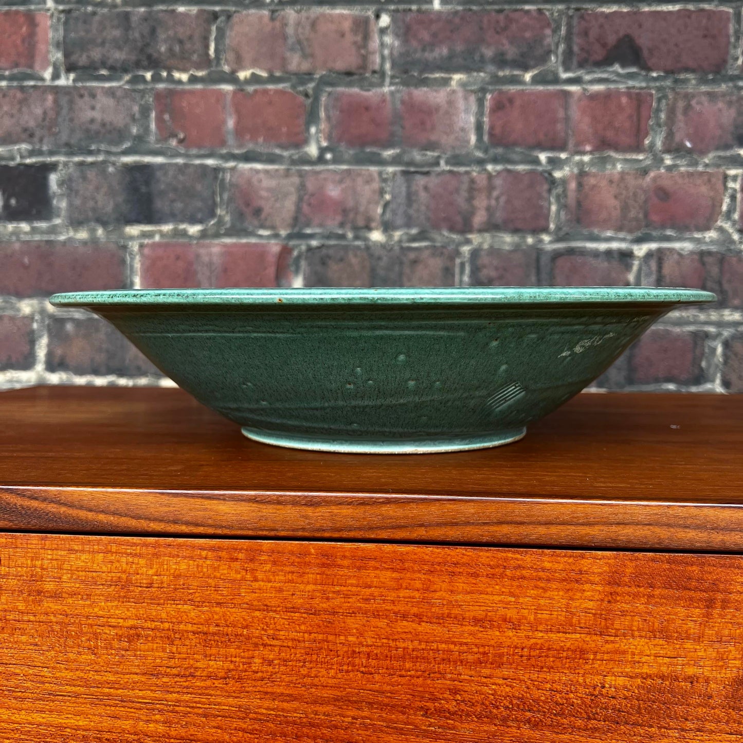 John Bauman Stoneware Ceramic Serving Bowl