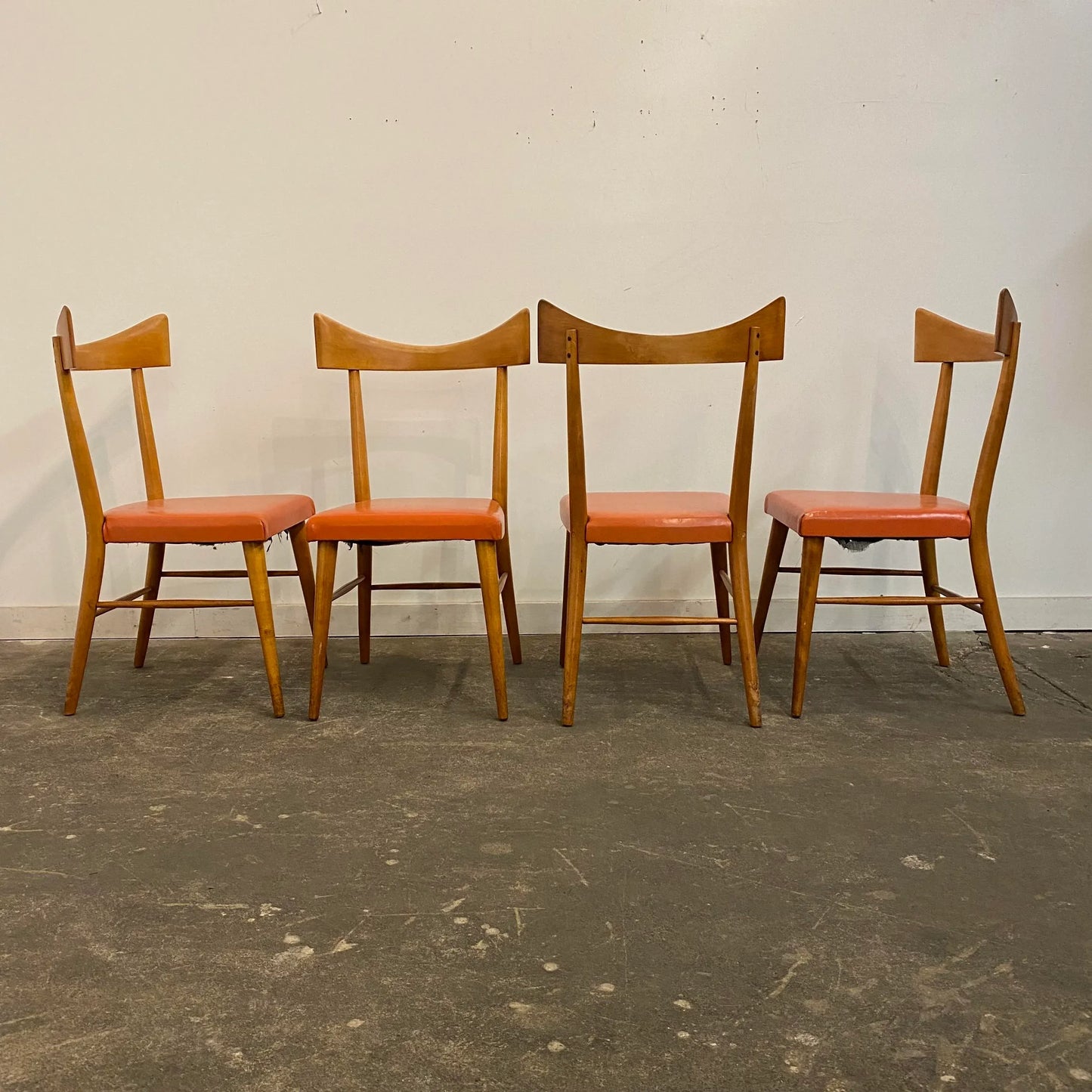1950s Paul McCobb Planner Group Dining Table and Chairs with One Leaf - 6 Pieces