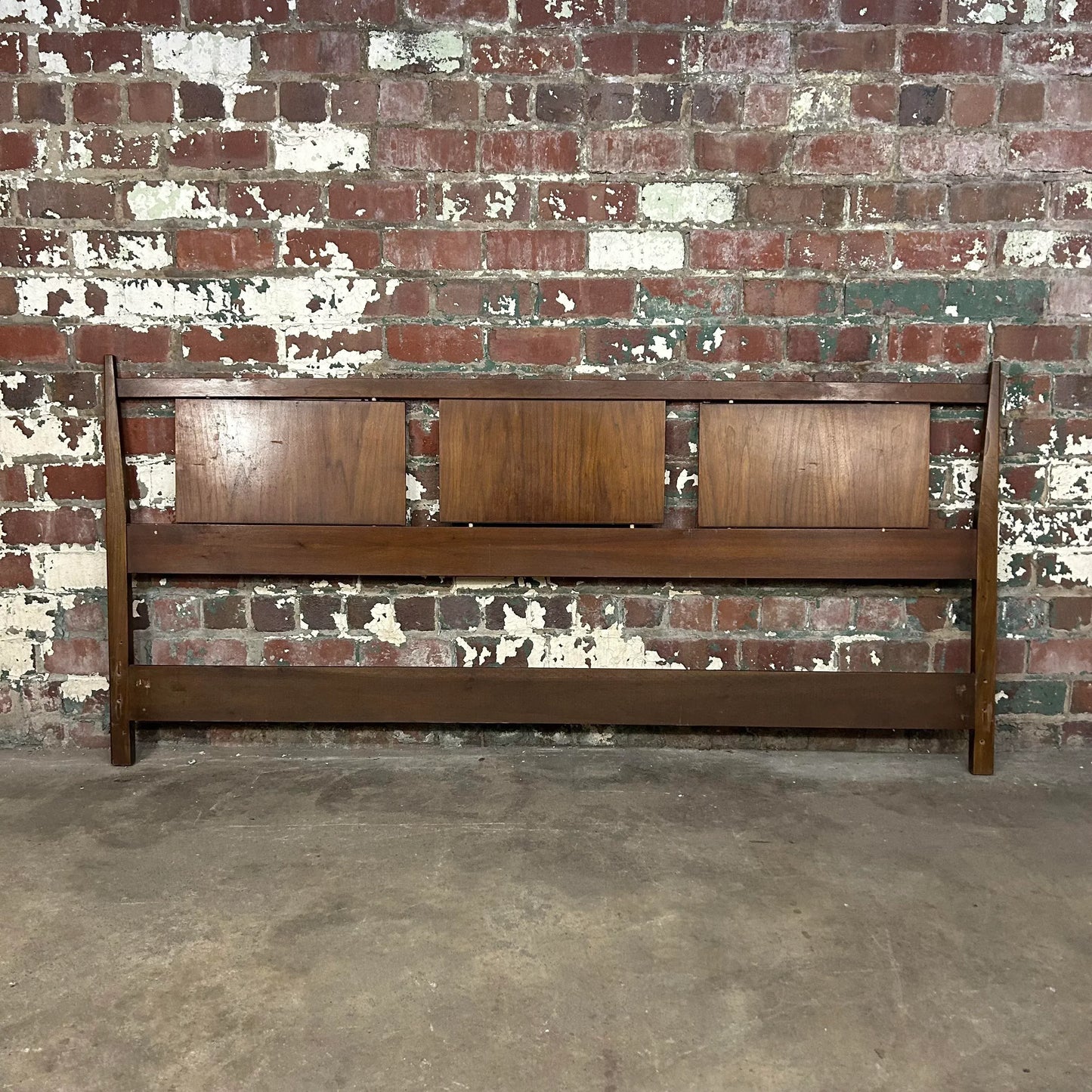 Mid Century Modern King Size Headboard in the Style of Paul McCobb