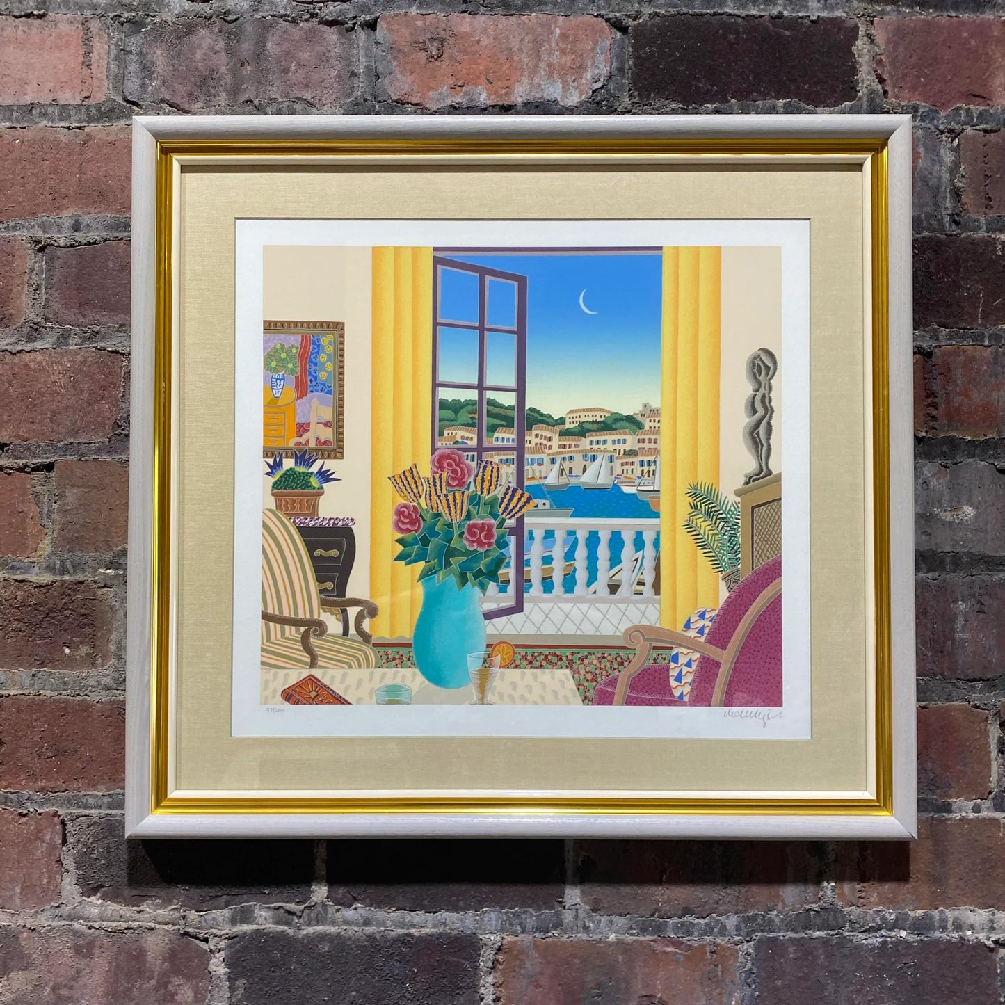 Thomas McKnight Serigraph Framed