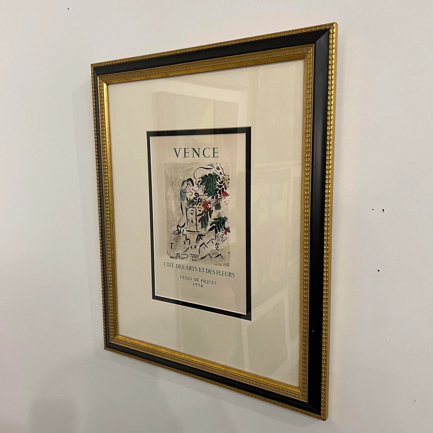 Marc Chegal “Vence - Cite’ Des Arts Et Des Fleurs” Print 1954