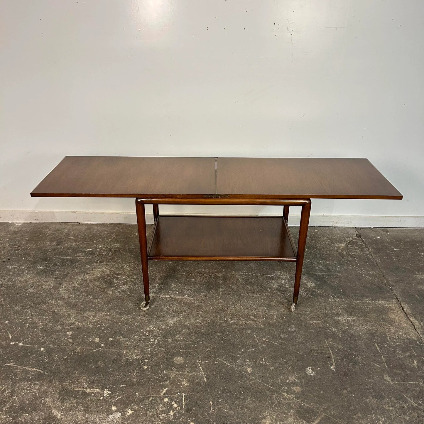 Robsjohn Gibbings for Widdicomb Expandable Flip Top Mid-Century Modern Bar Cart