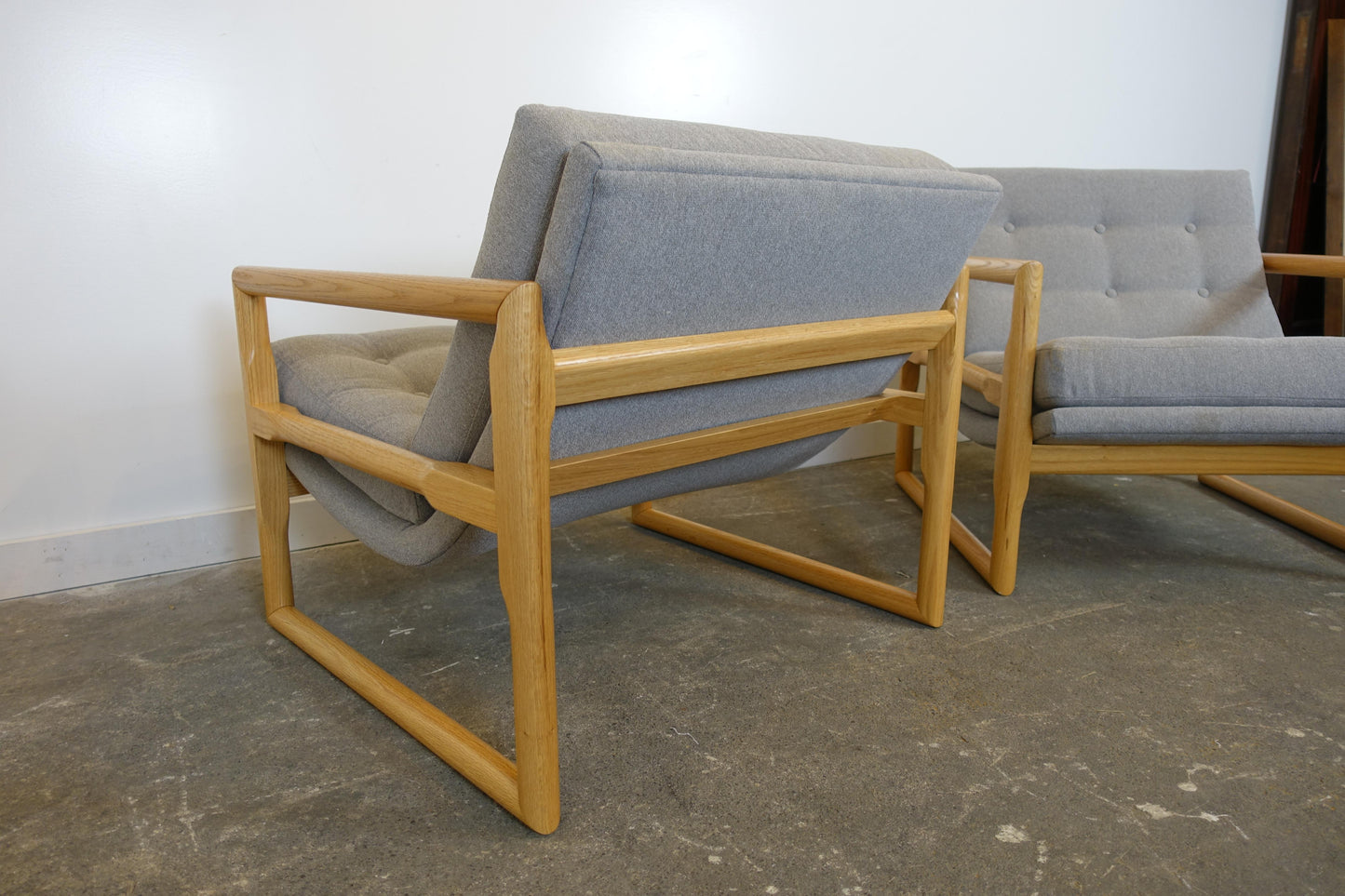 Mid Century Modern Inspired Club Chairs - A Pair