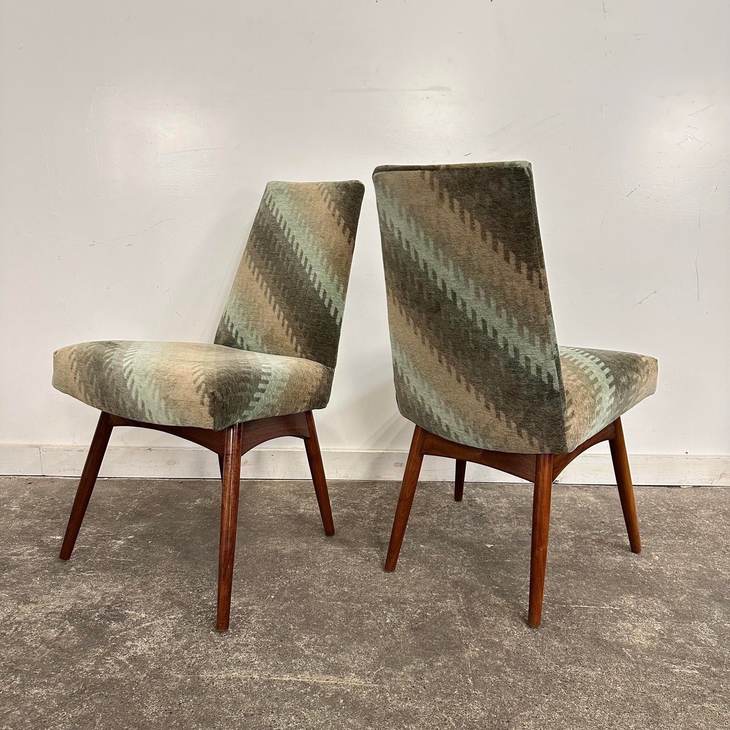 Set of 6 Reupholstered Adrian Pearsall Dining Chairs